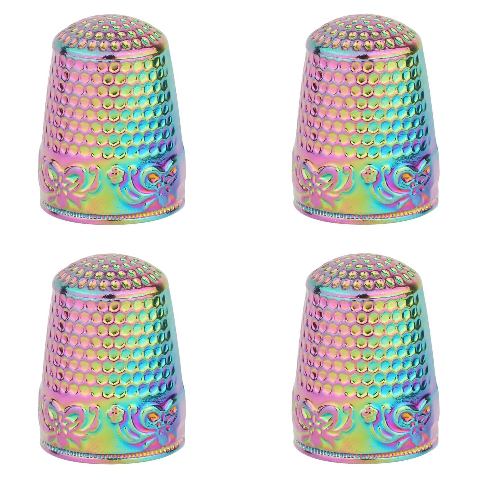 4 Dedales de Metal de Cobre para Coser y Bordar - Gosknor