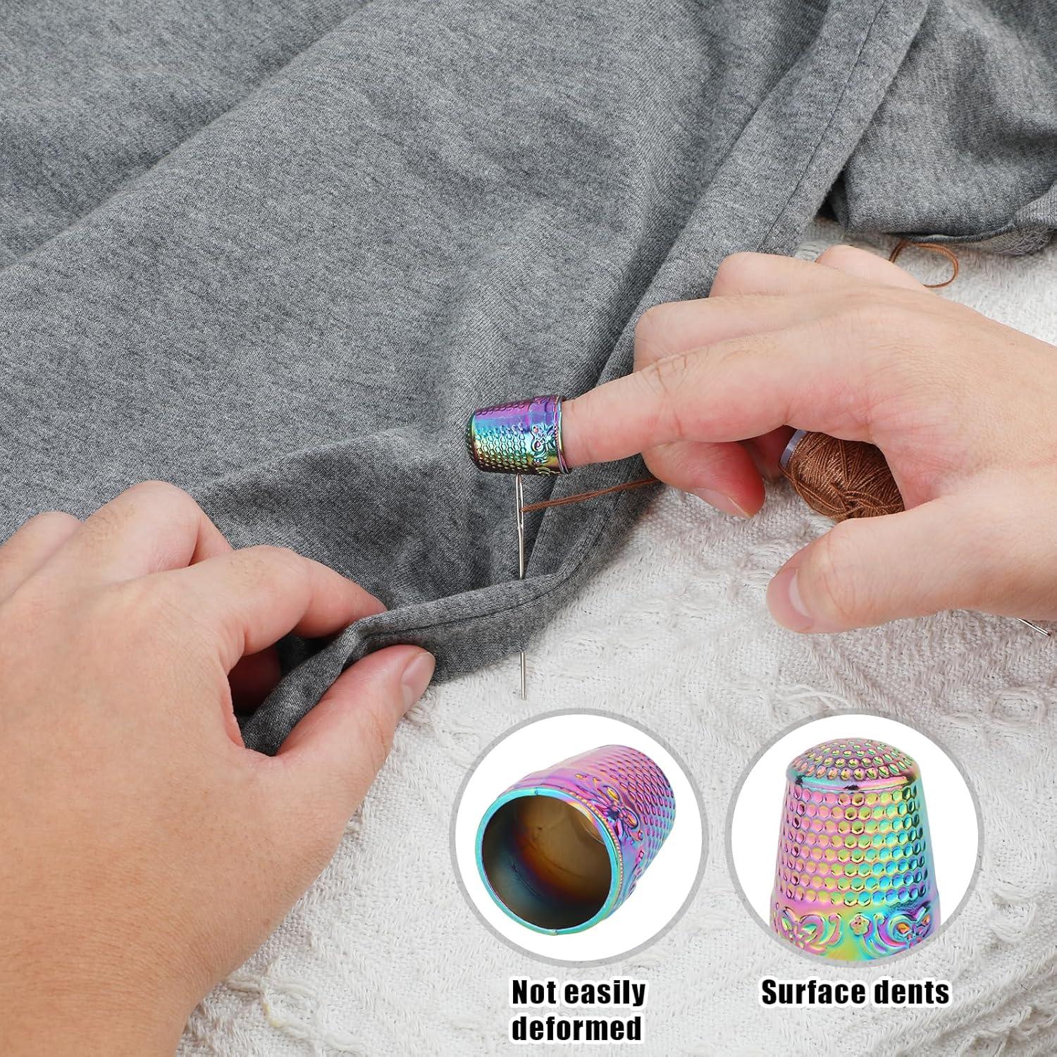 4 Dedales de Metal de Cobre para Coser y Bordar - Gosknor