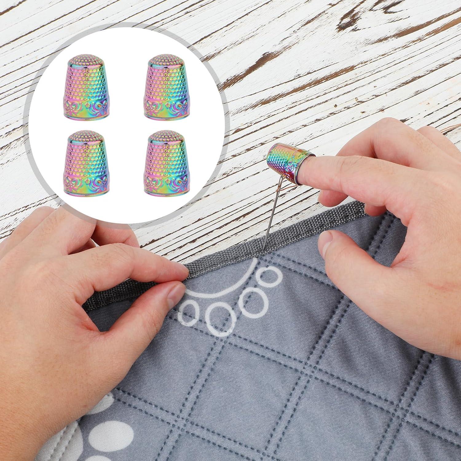 4 Dedales de Metal de Cobre para Coser y Bordar - Gosknor