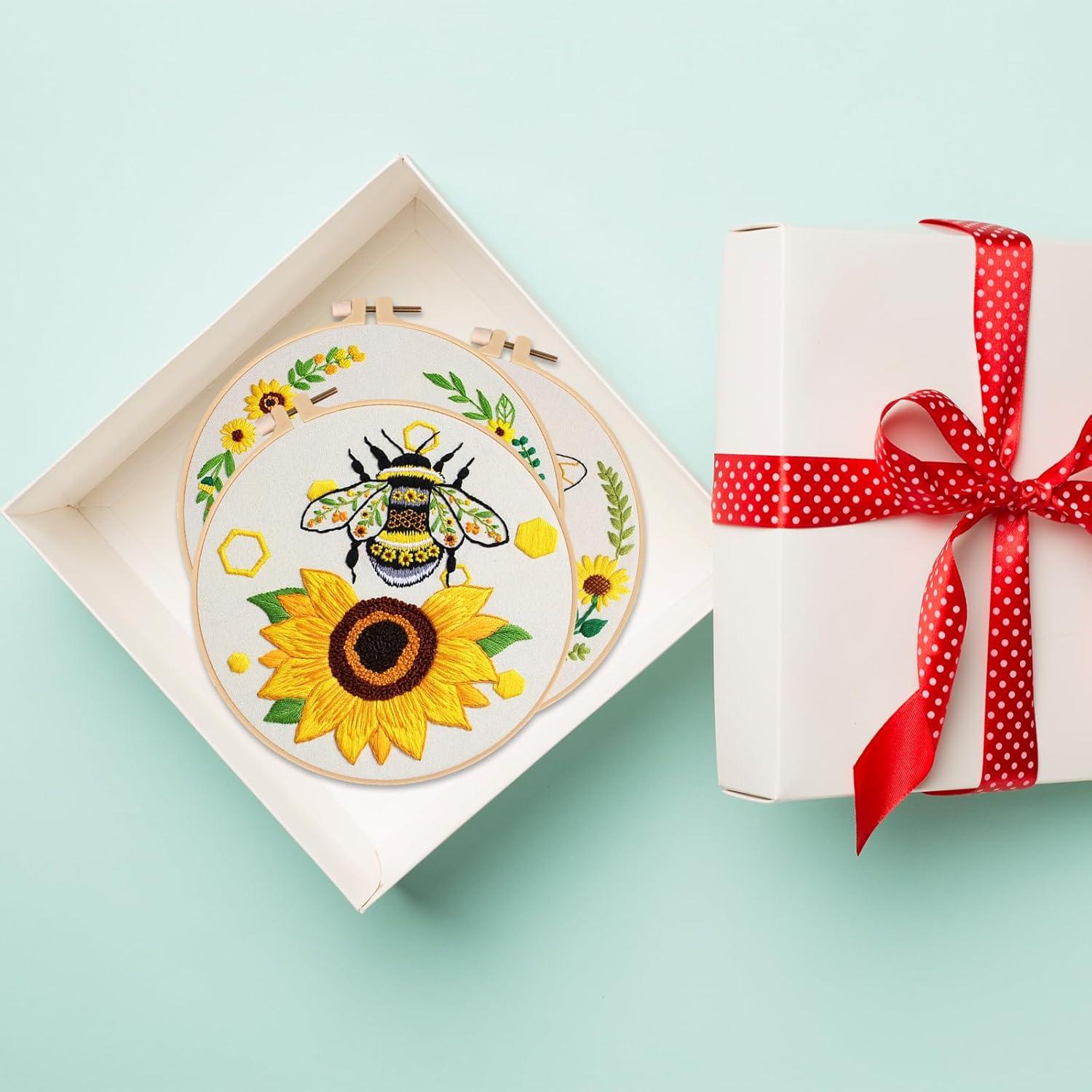 Kit de Bordado Nuberlic Abeja para Adultos - 3 Piezas