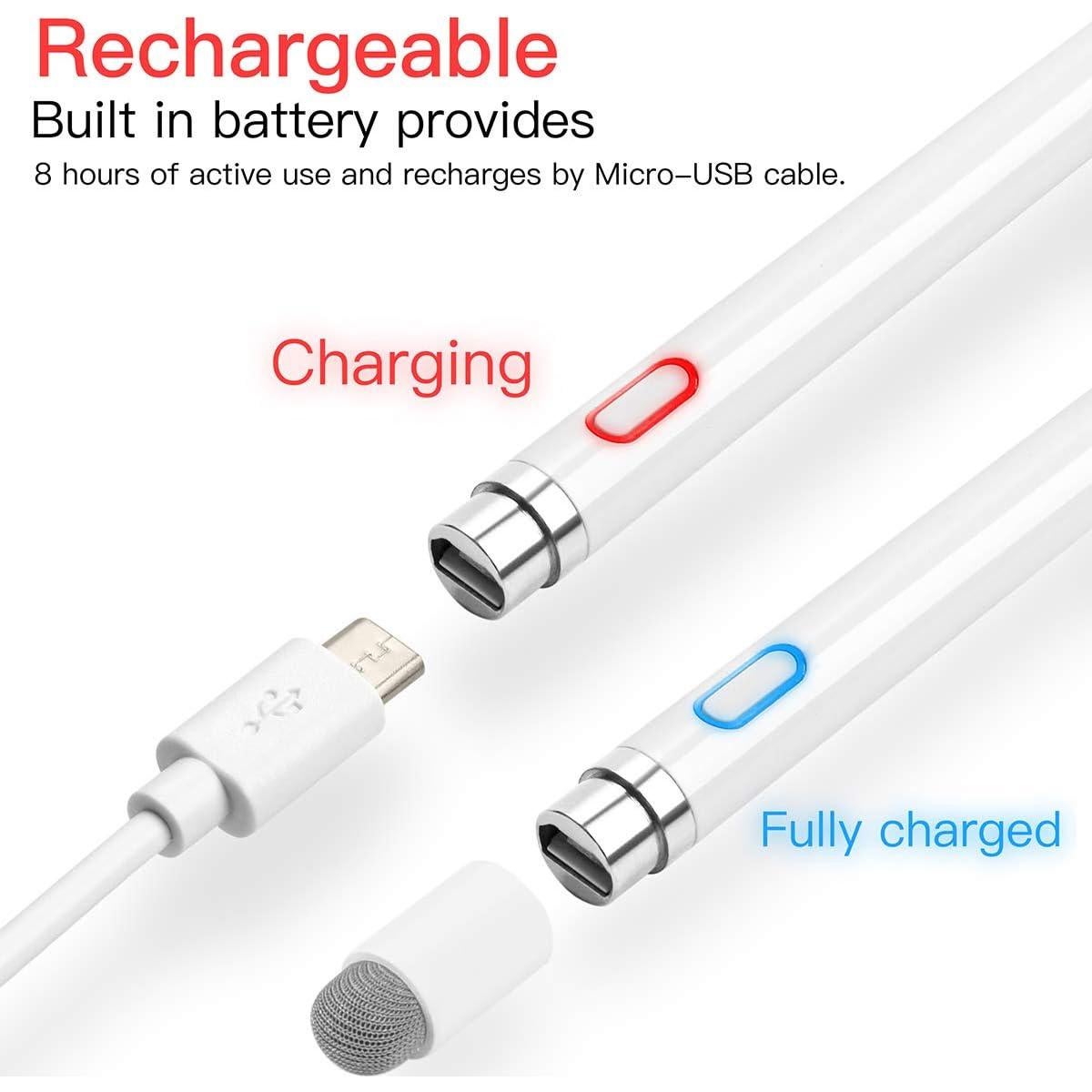 Lápiz Stylus AICase 1.45mm para Pantallas Táctiles - Blanco