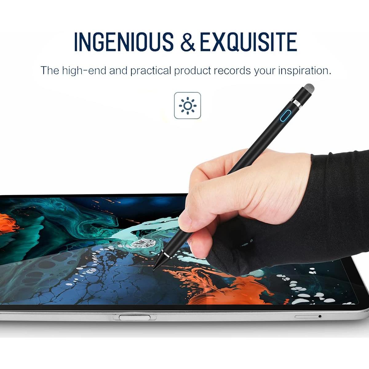 Lápiz Stylus AICase 1.45mm para Pantallas Táctiles - Negro