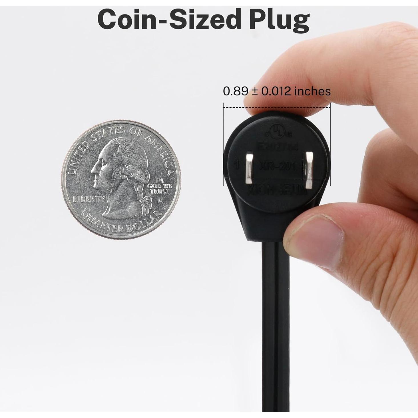 Interruptor de Pie FIRMERST 2 Paquetes Cable 1.83m Negro