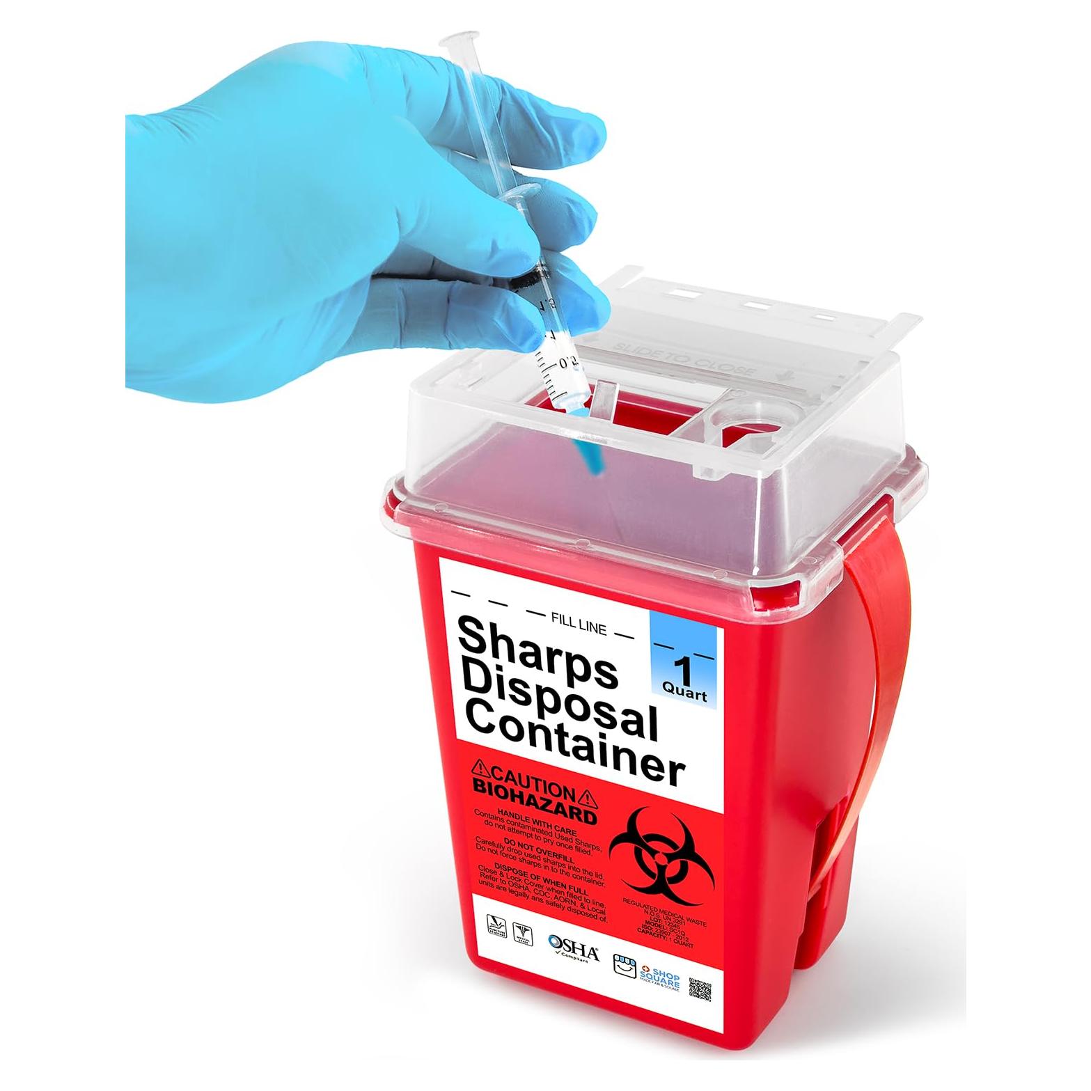 Contenedor de Eliminación de Agujas Shop Square 1 Cuarto