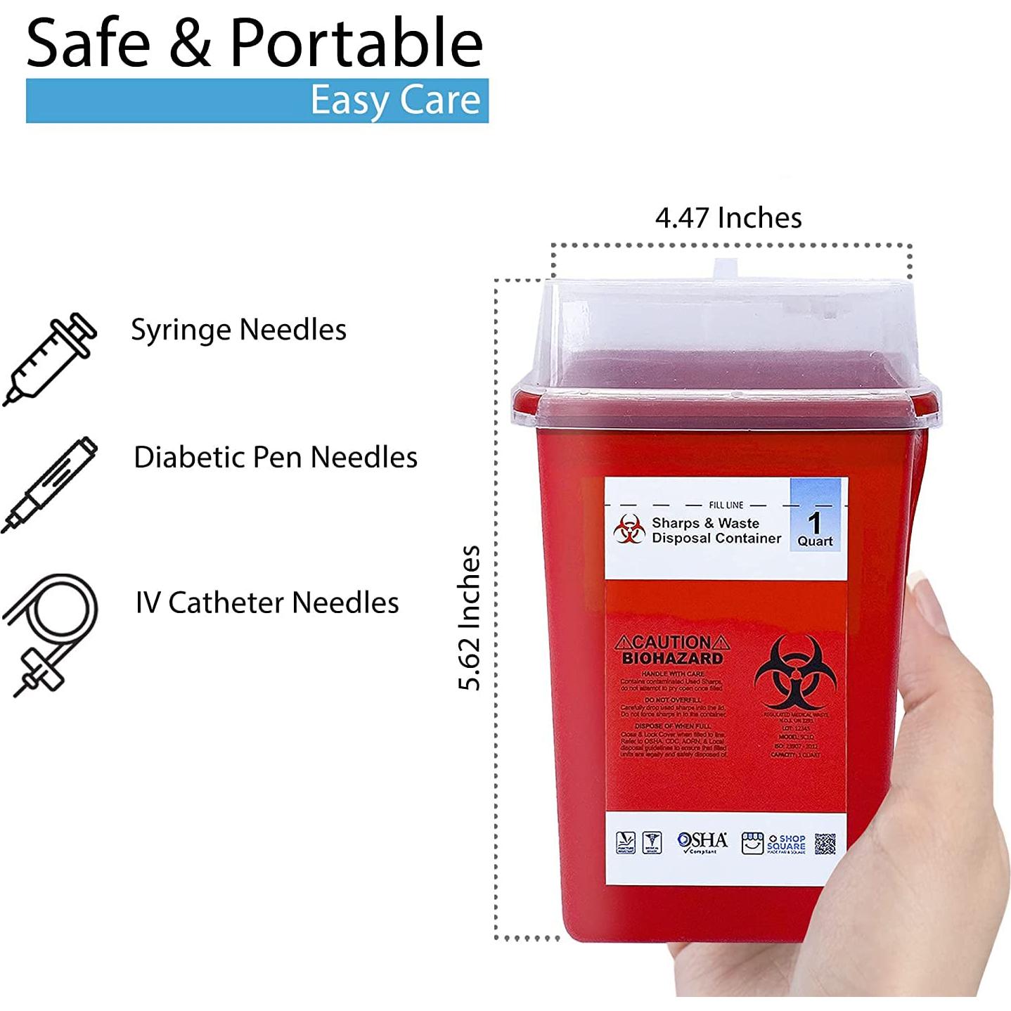 Contenedor de Eliminación de Agujas Shop Square 1 Cuarto