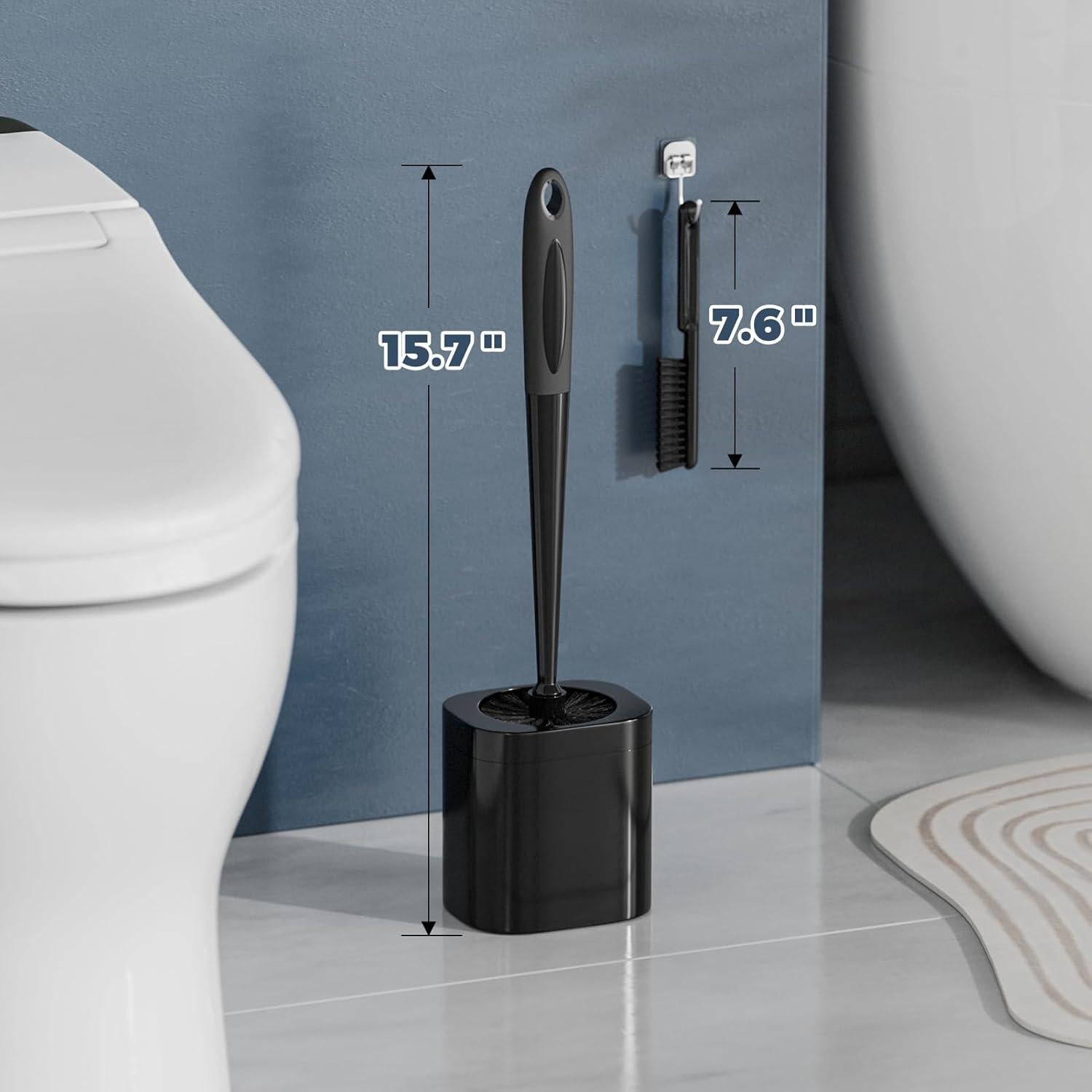 Juego de 3 Cepillos de Inodoro Holaloha con Soporte Negro