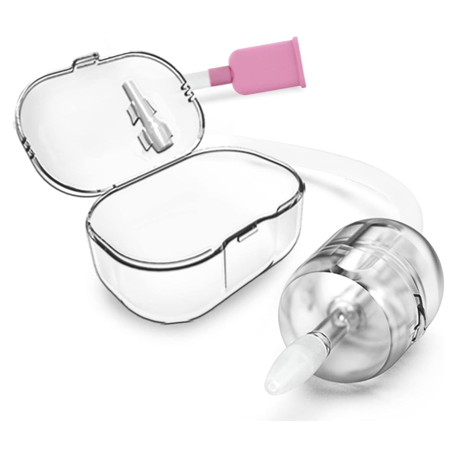 Aspirador Nasal Manual HuBDIC Rosa para Bebés y Niños