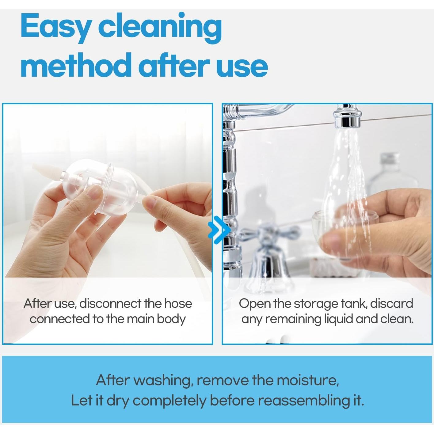 Aspirador Nasal Manual HuBDIC Rosa para Bebés y Niños