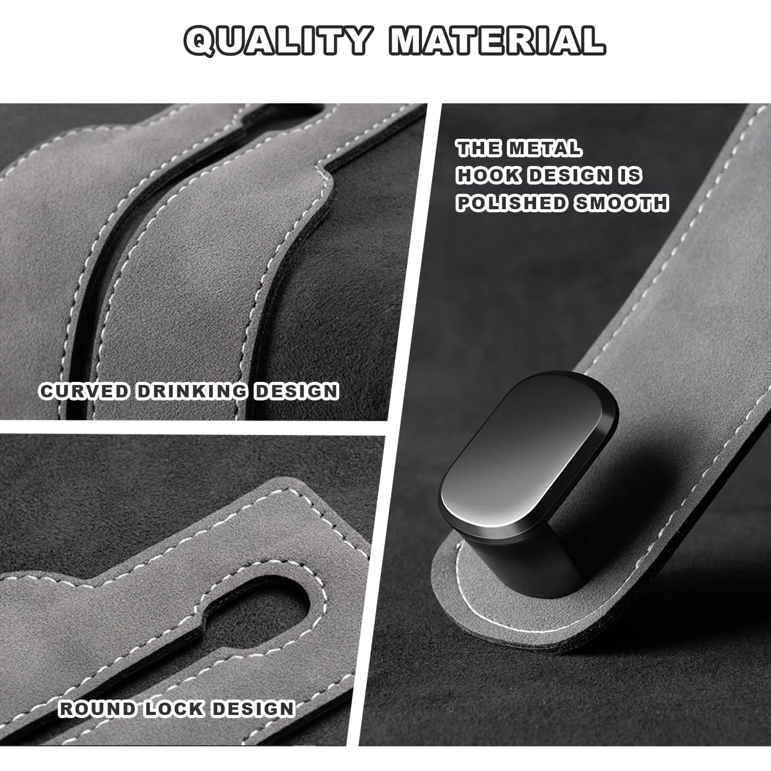 Gancho Doble para Respaldo de Asiento de Coche CONEATI - Almacenamiento Negro