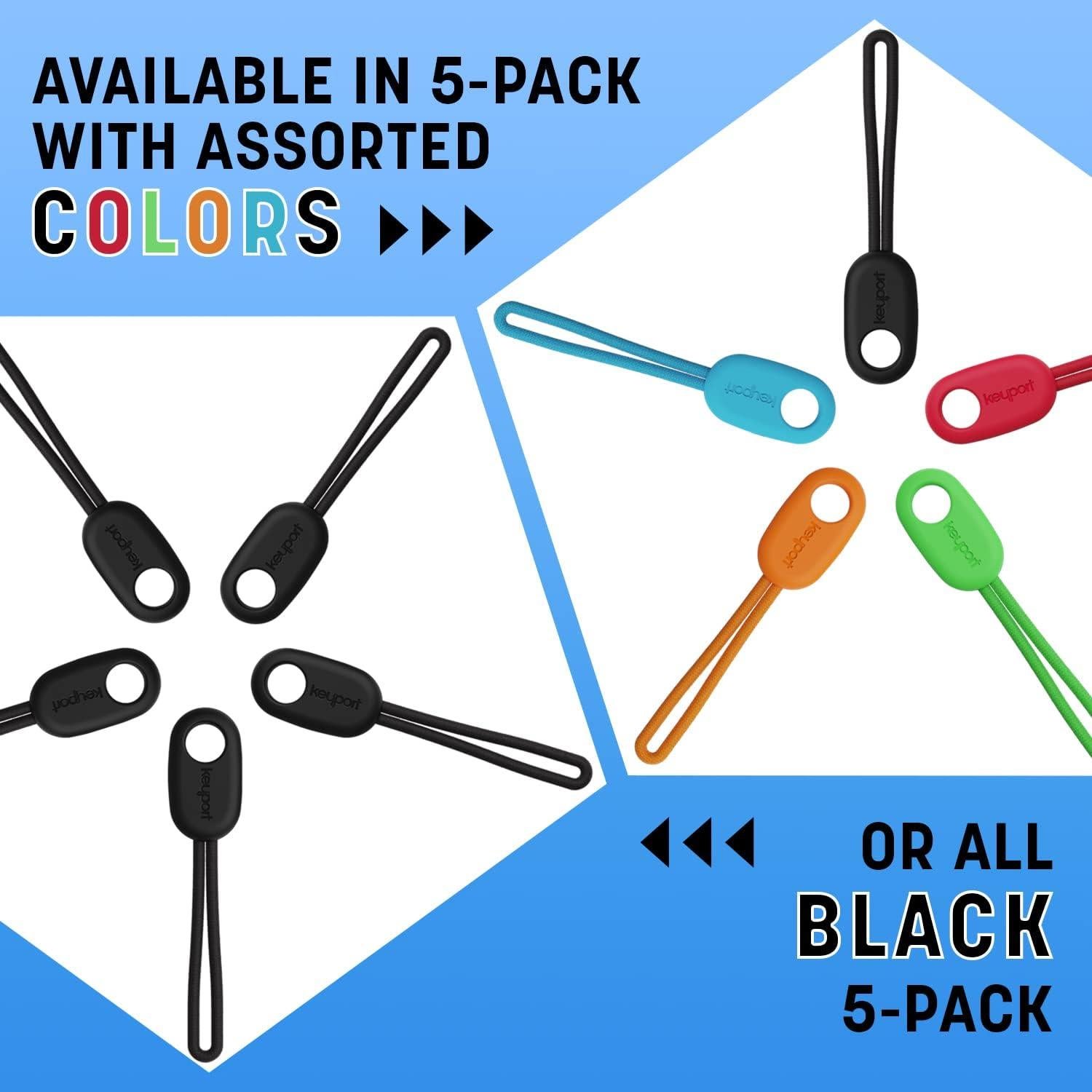 Tiradores de Cierre Keyport ParaPull 5-Pack Nylon Negro