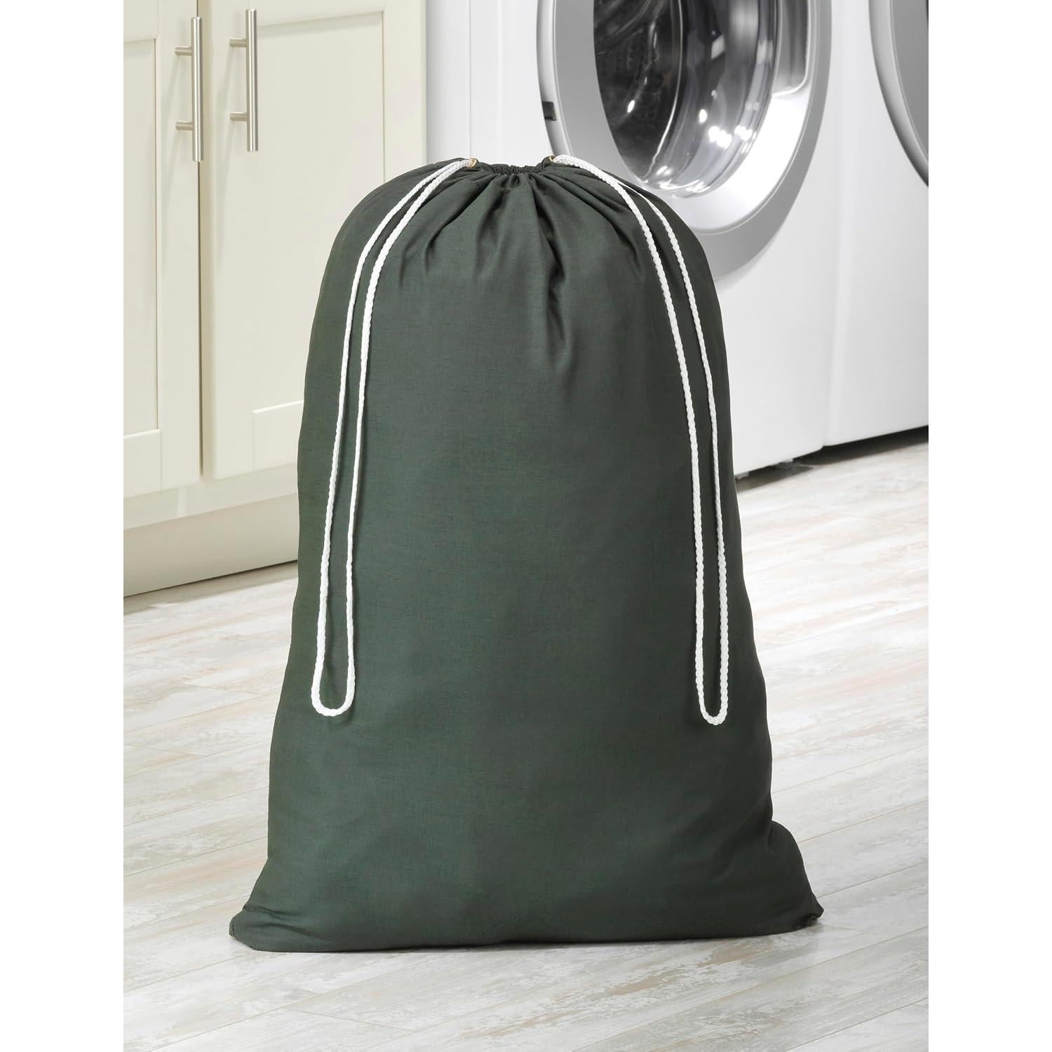 Bolsa de Ropa de Algodón Whitmor Duffel Verde 50.8x76.2 cm