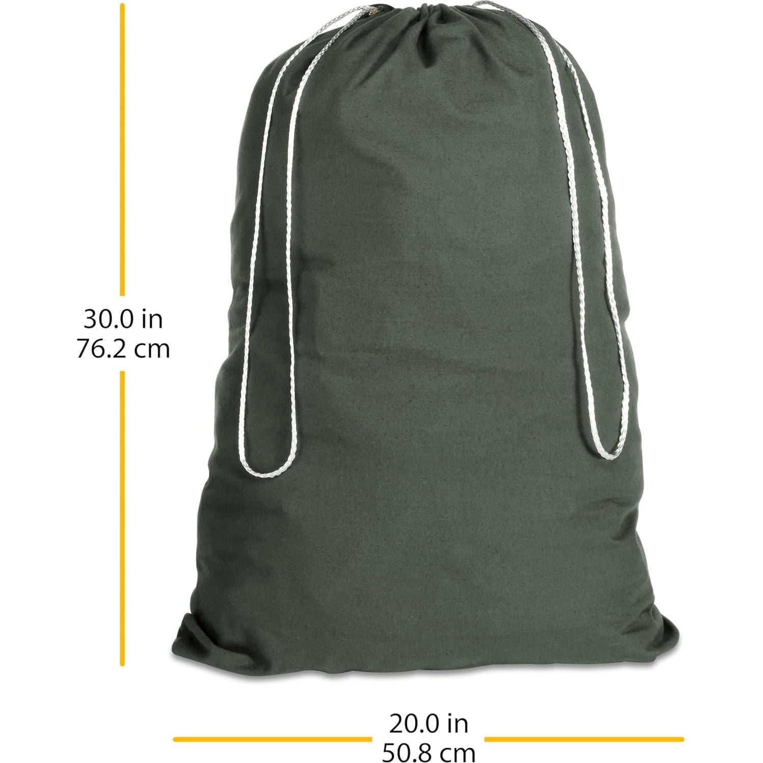 Bolsa de Ropa de Algodón Whitmor Duffel Verde 50.8x76.2 cm