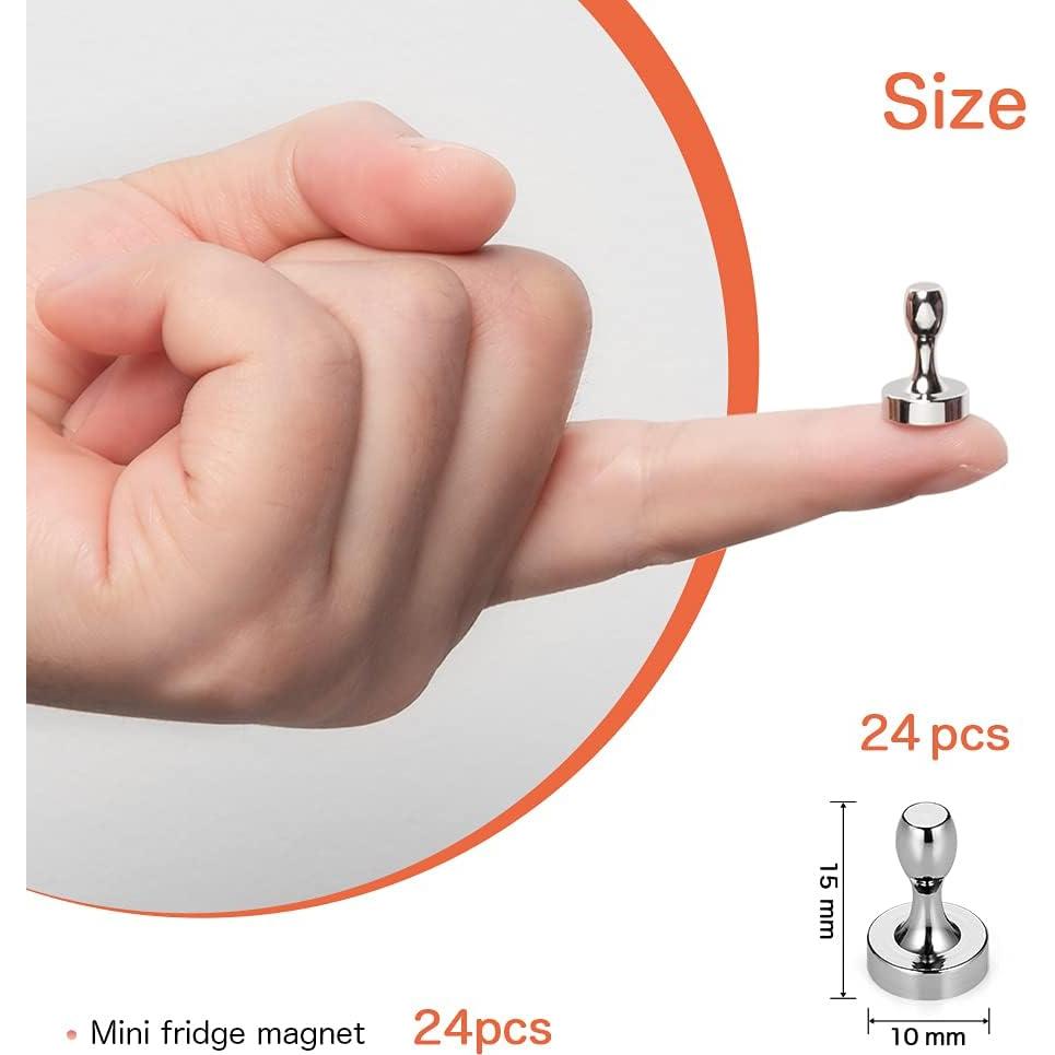 Imanes de Nevera BTLIN Mini Fuertes 24 Pack 10x15mm Metal