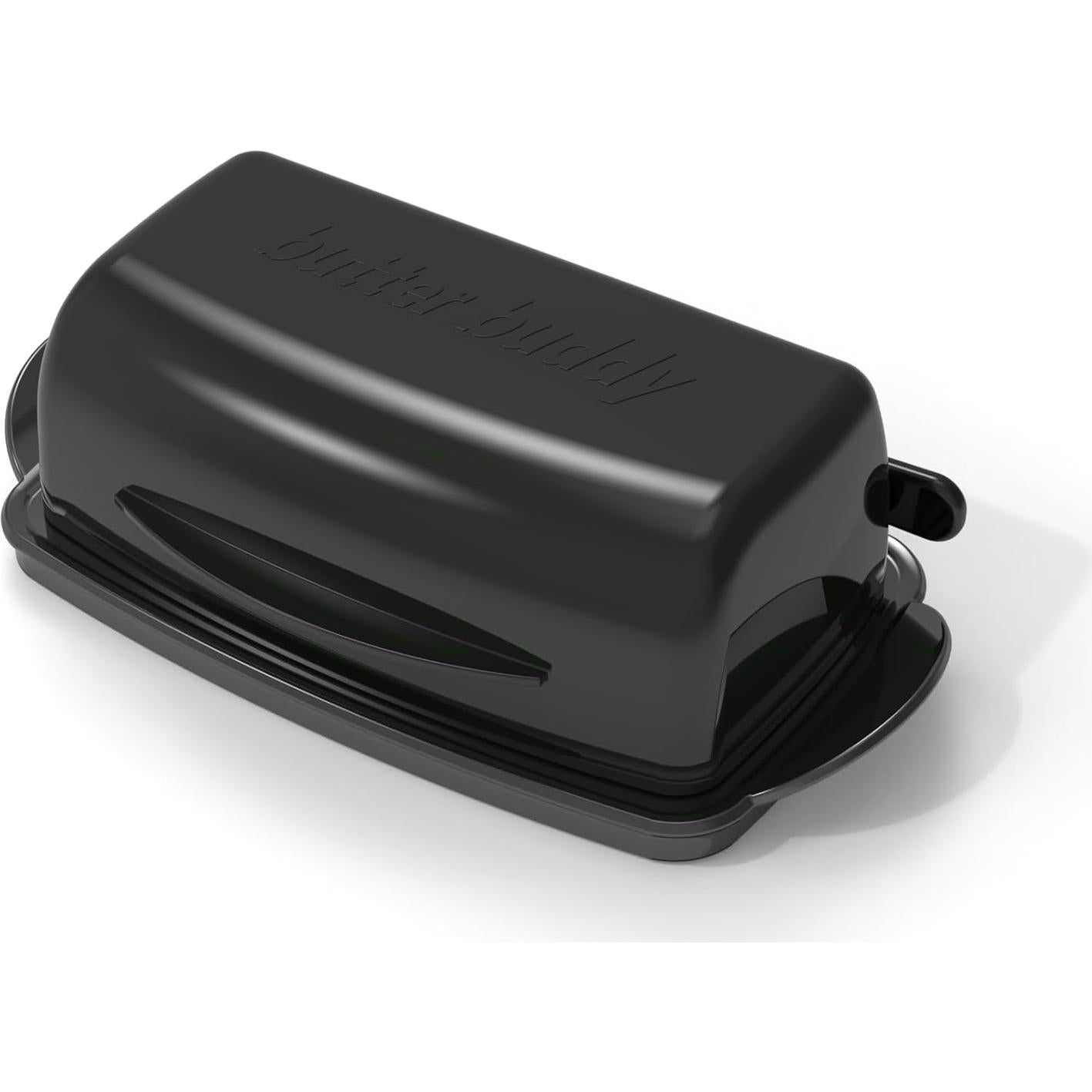 Plato de Mantequilla con Tapa SOUL CREAT 22x12x7cm Negro