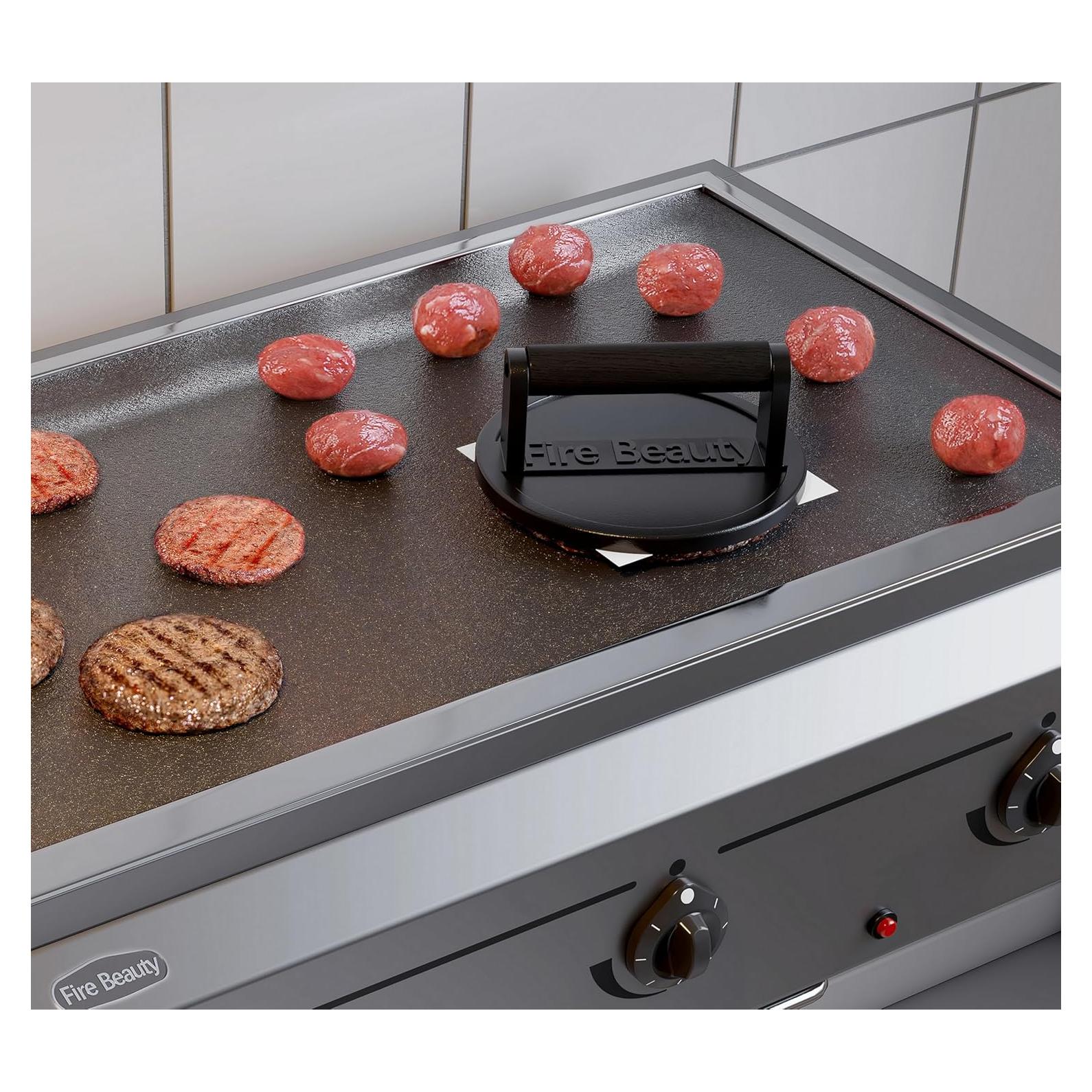 Prensa de Hamburguesa Fire Beauty 16.5 cm Hierro Fundido