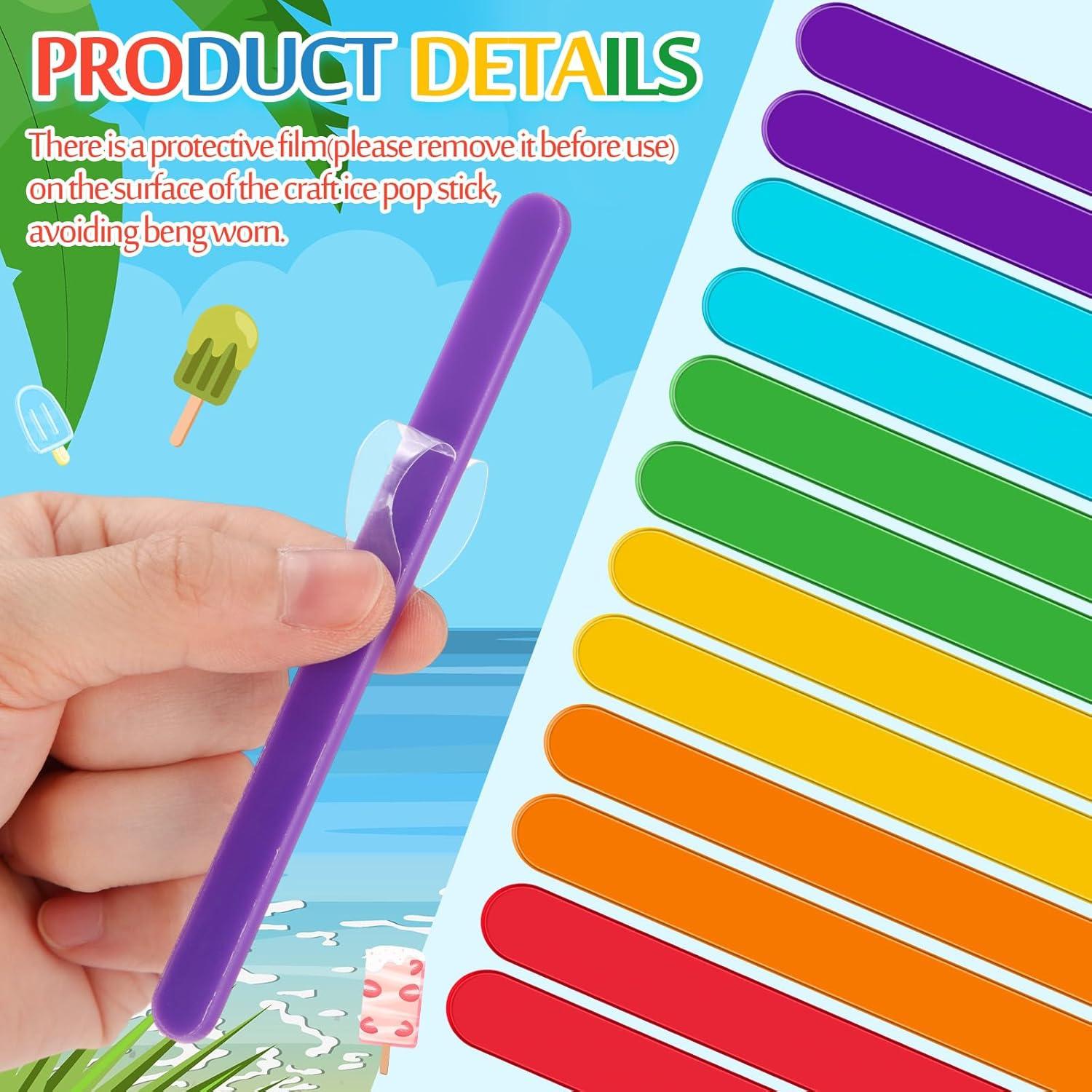 Palitos de Acrílico Reutilizables Geiserailie 60 Pcs 11.4 cm