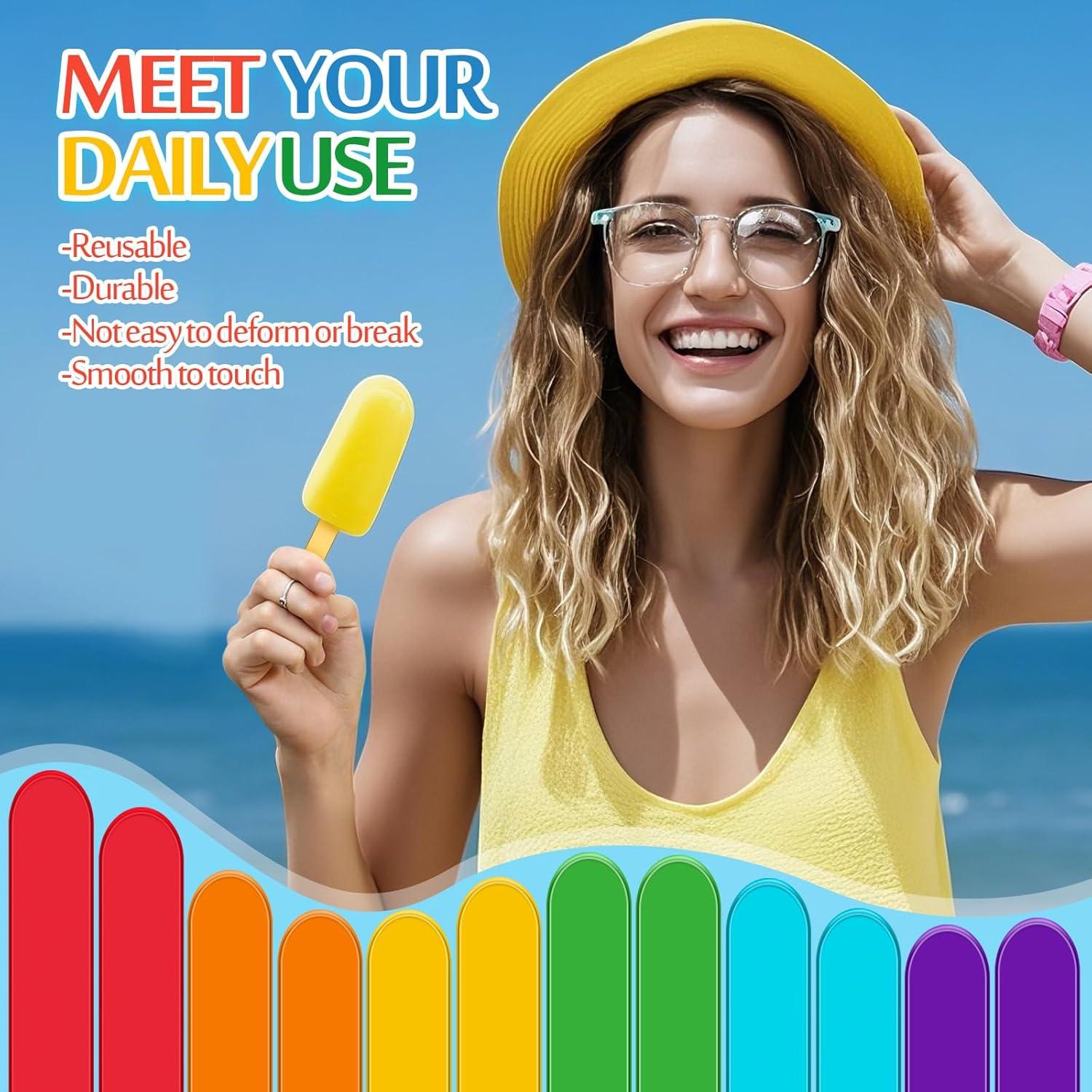 Palitos de Acrílico Reutilizables Geiserailie 60 Pcs 11.4 cm