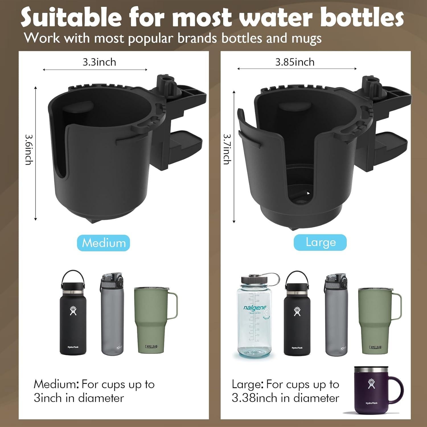 Soporte para Tazas de Escritorio EDSRDUX Negro Mediano Antidesbordamiento