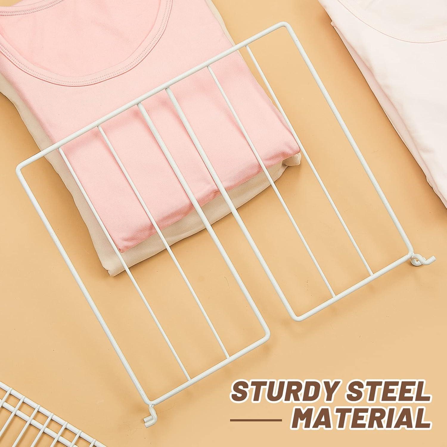 Divisores de Estante de Alambre Amylove 12 Pcs para Closet