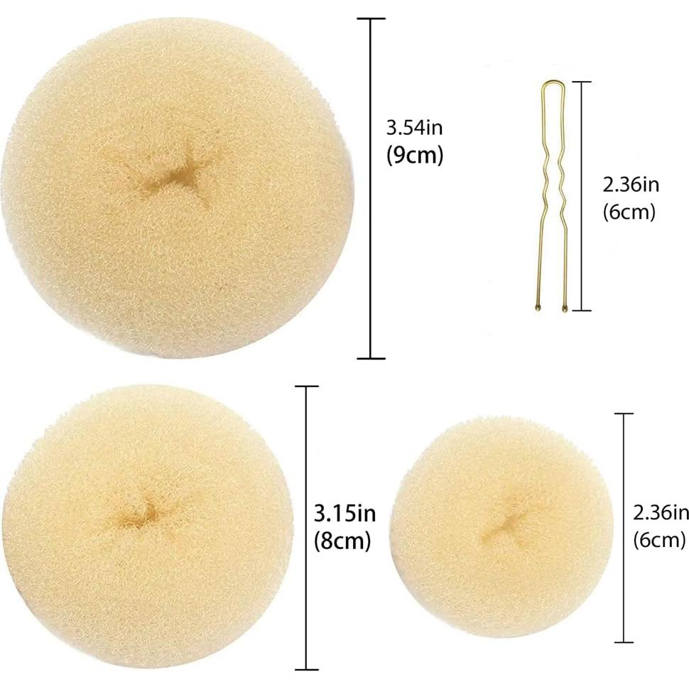 Fabricante de Donut Bun para Cabello Much Hotter - 3 Piezas Beige