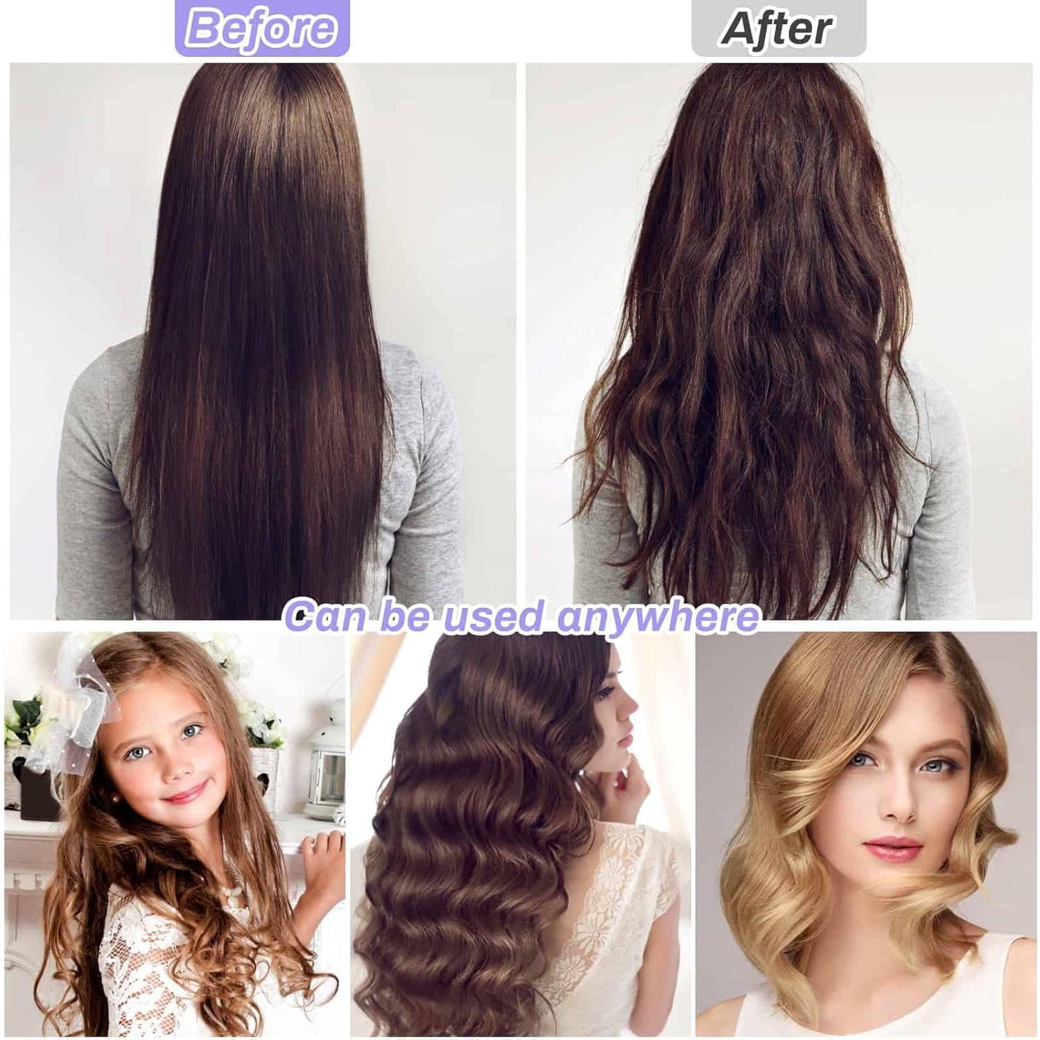 Juego de Rulos Autoadhesivos Shynek - 24 Piezas con Clips