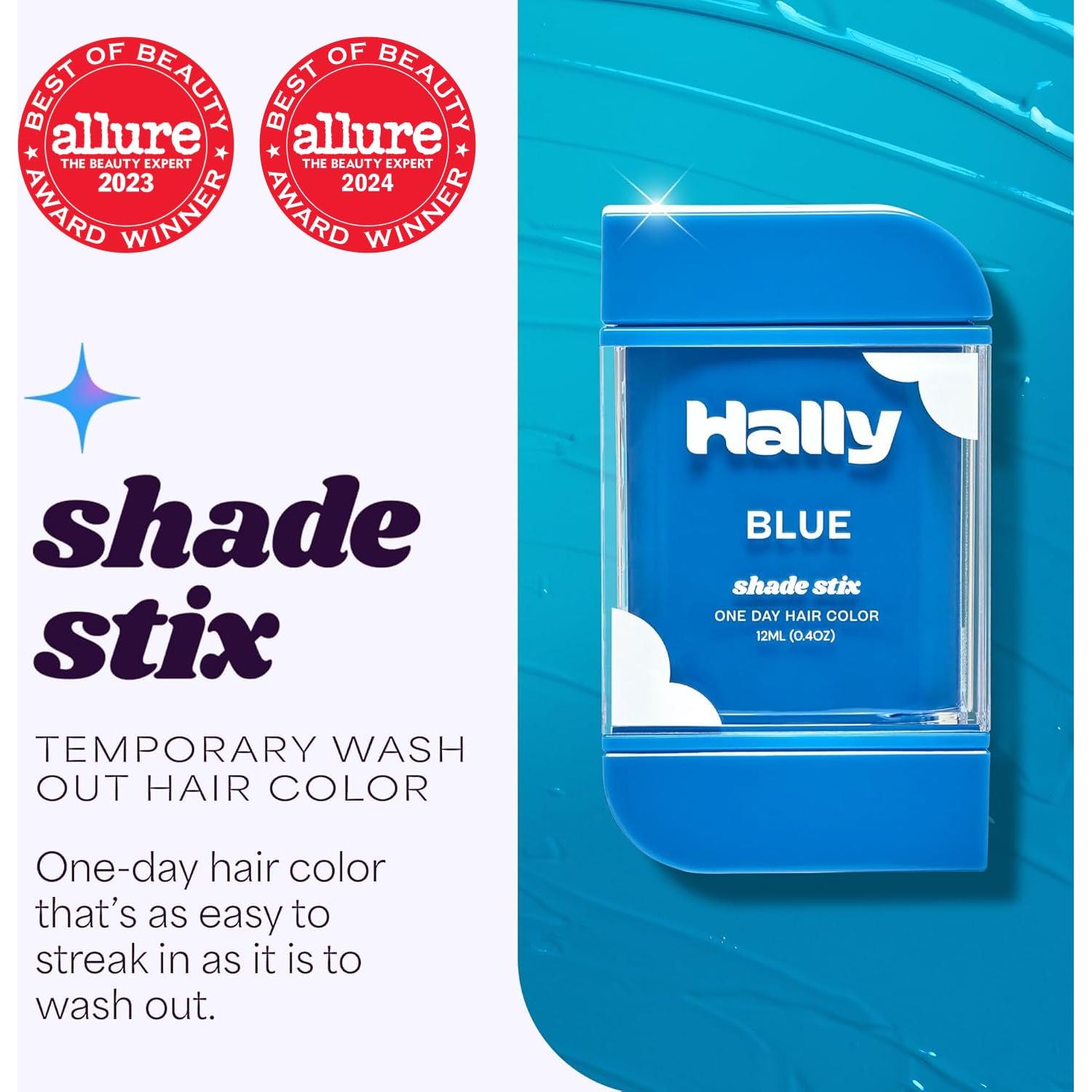 Hally Shade Stix Color Temporal para Cabello Azul - 12 ml