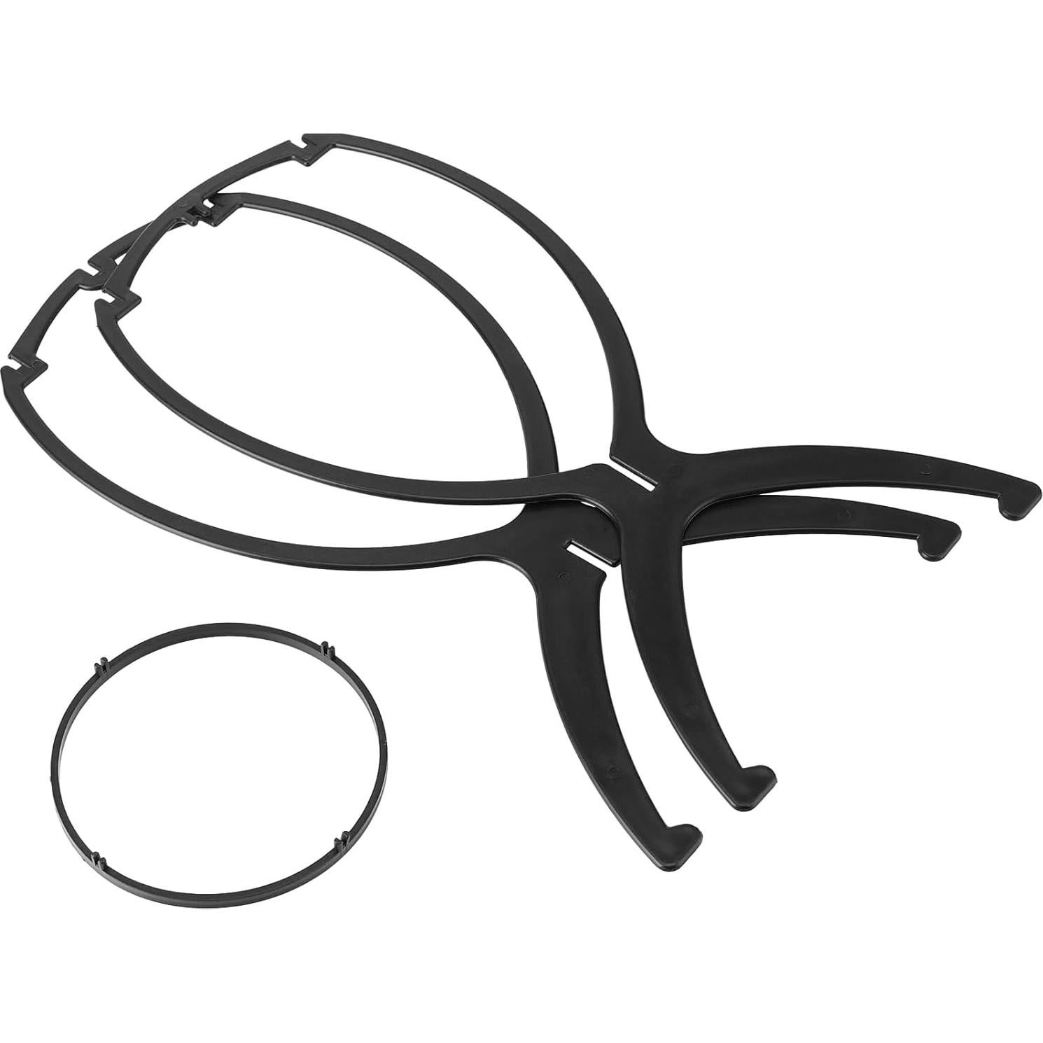 Soporte de Peluca Plegable JOIKIT 16 Piezas Negro 36 cm