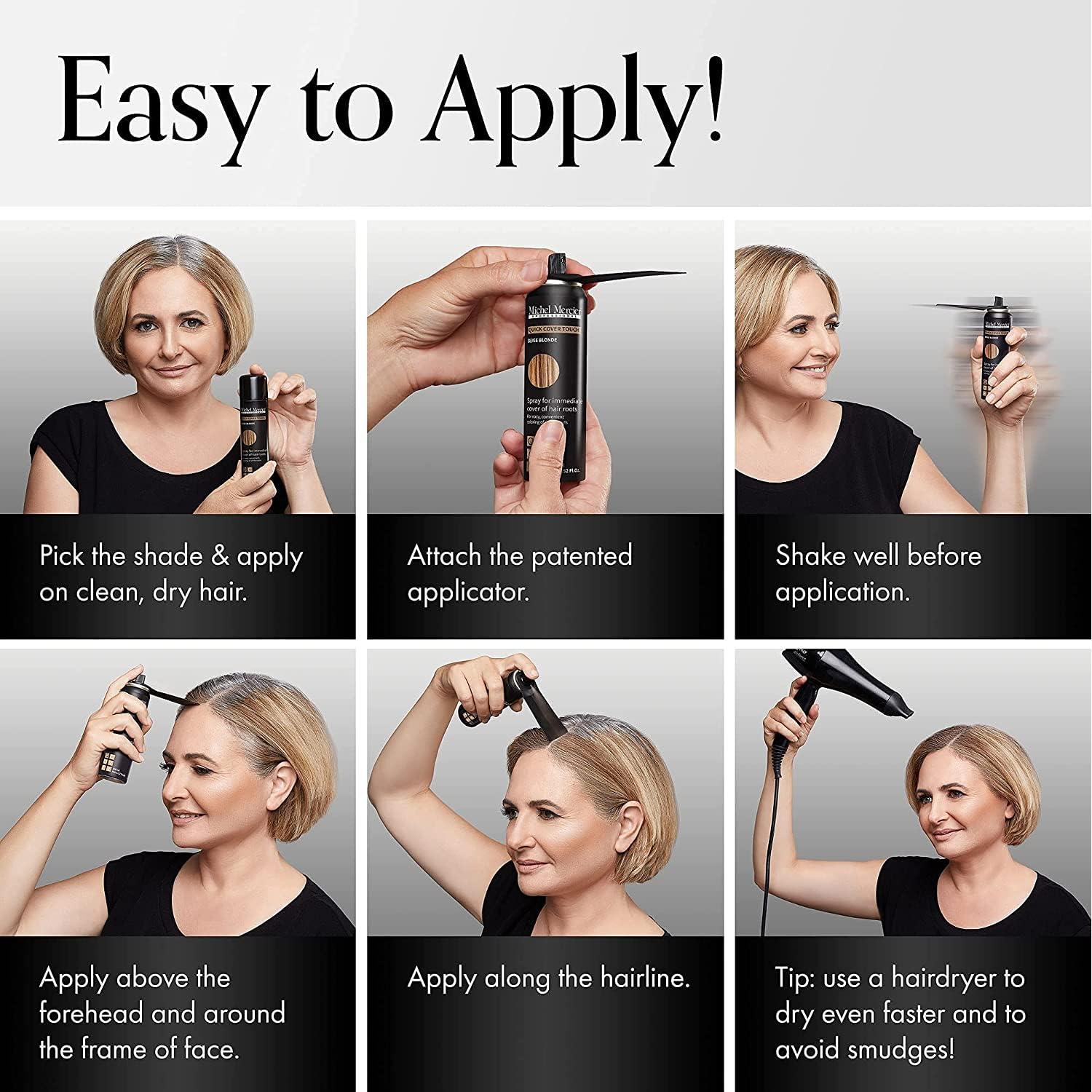 Spray Retoque Raíces Michel Mercier Rubio Beige 117g