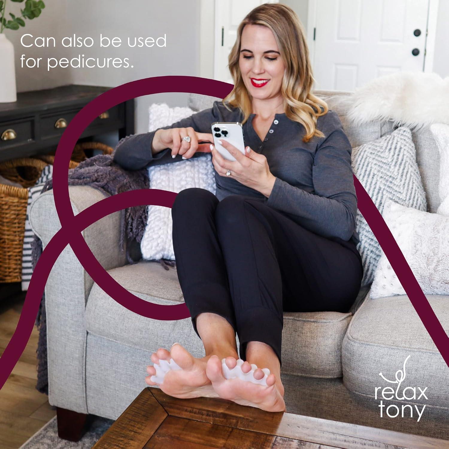 Separadores de Dedos de Gel Relax Tony - Corrector Juanetes