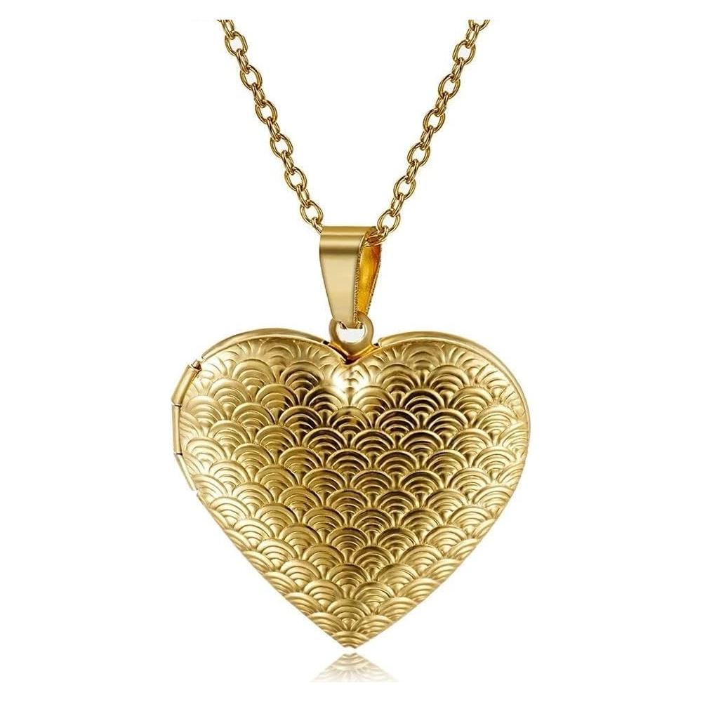 Collar Locket Vintage Floral ShuaiGe2022 para Mujeres