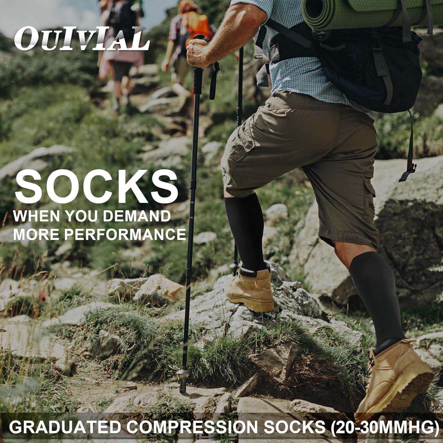 Calcetines de Compresión OUIVIAL 20-30mmHg Abiertos Unisex