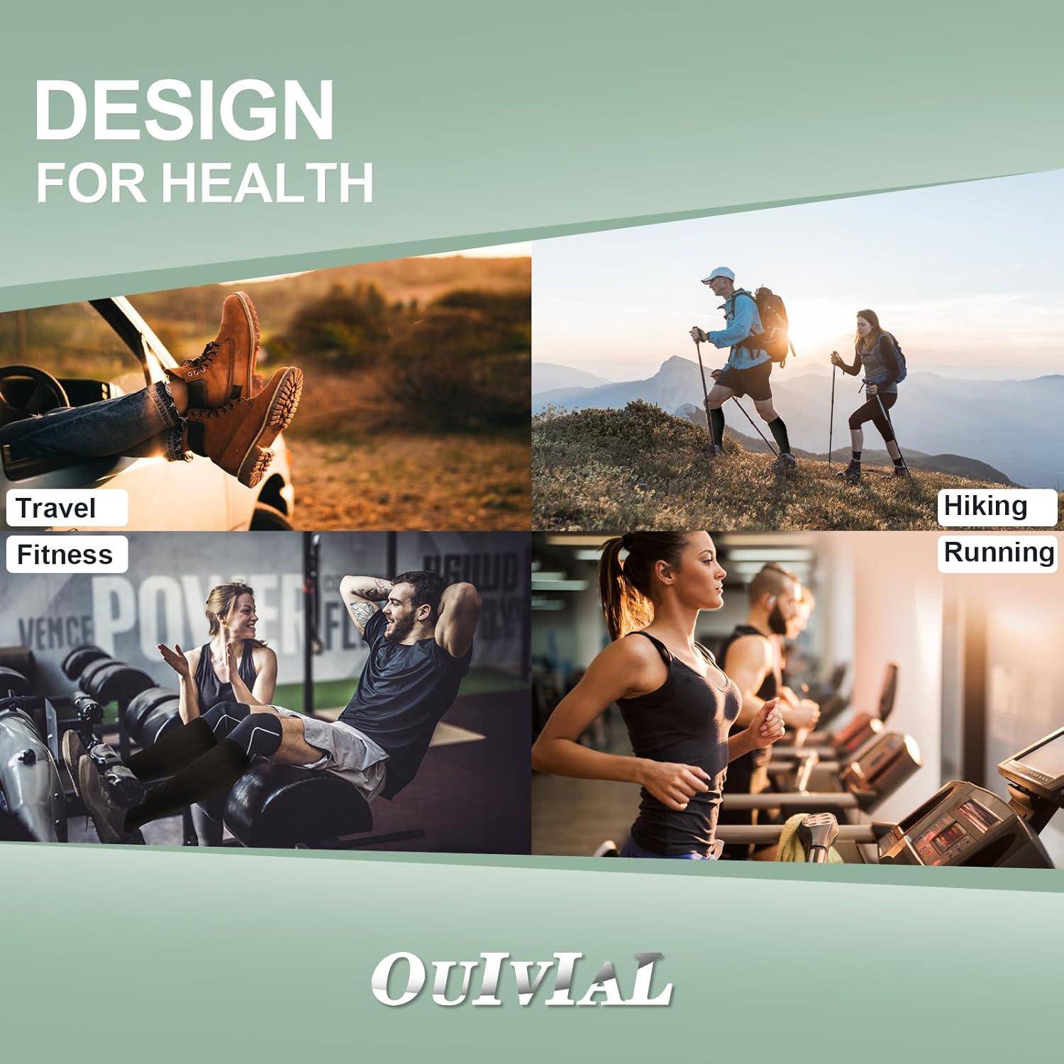 Calcetines de Compresión OUIVIAL 20-30mmHg Abiertos Unisex