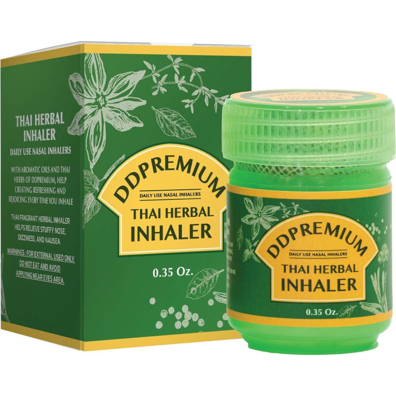 Inhalador Herbal Tailandés Yadom con Mentol - 1 Unidad