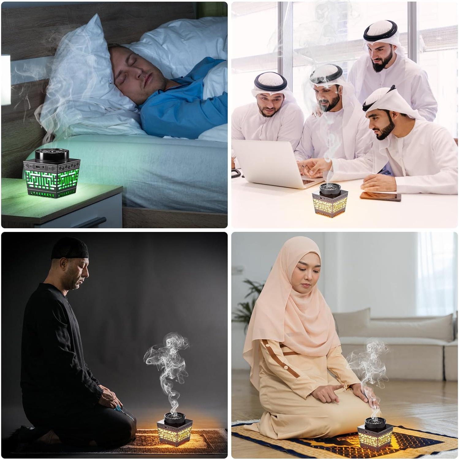 Quemador de Incienso Eléctrico Telawah BK-55 Negro Portátil