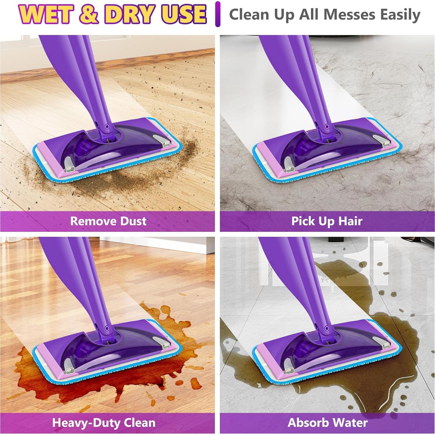 Almohadillas de Mopa Reutilizables UMAYCOOL para Swiffer WetJet - 6 Piezas