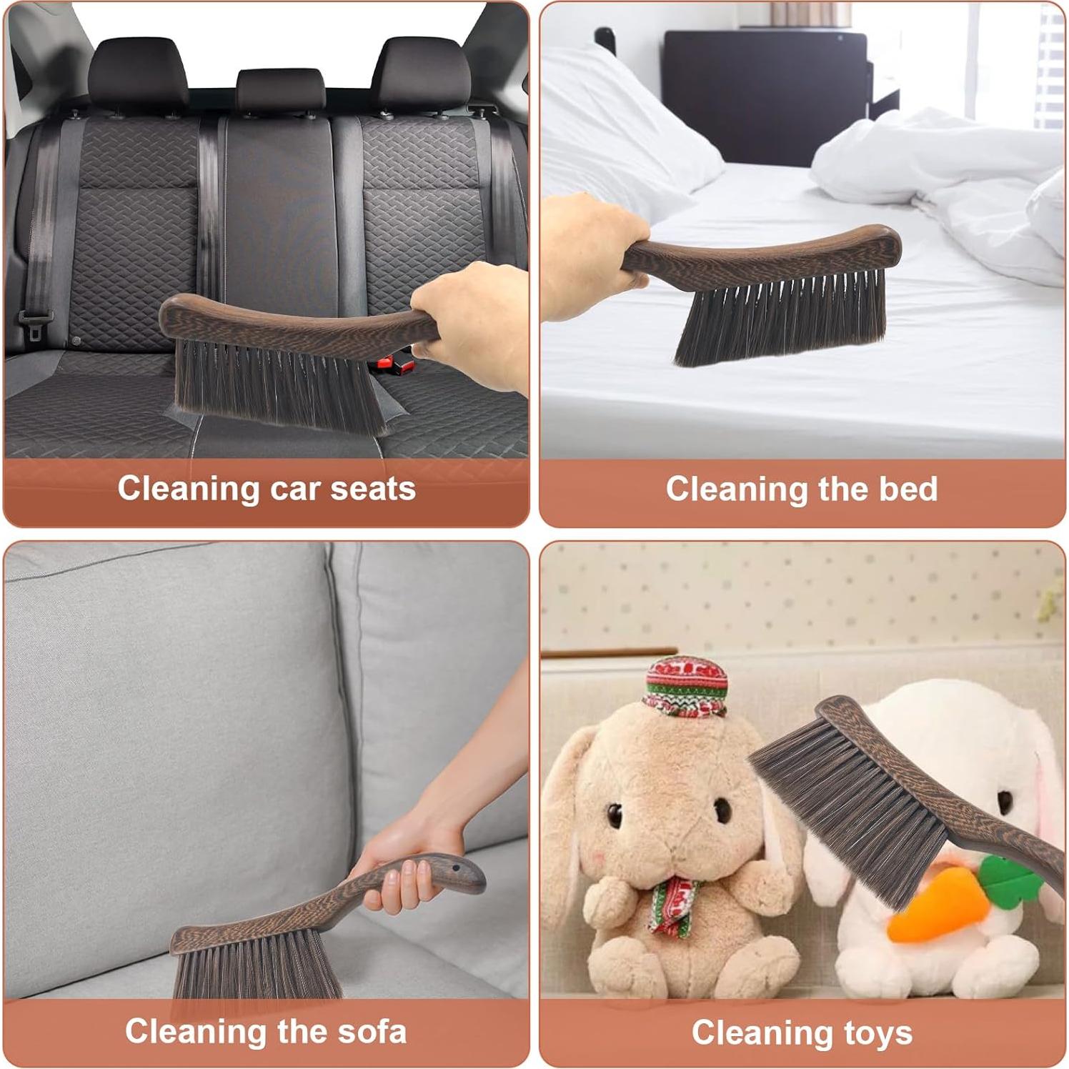 Cepillo de Polvo PENGJINYU con Mango Curvado de Madera