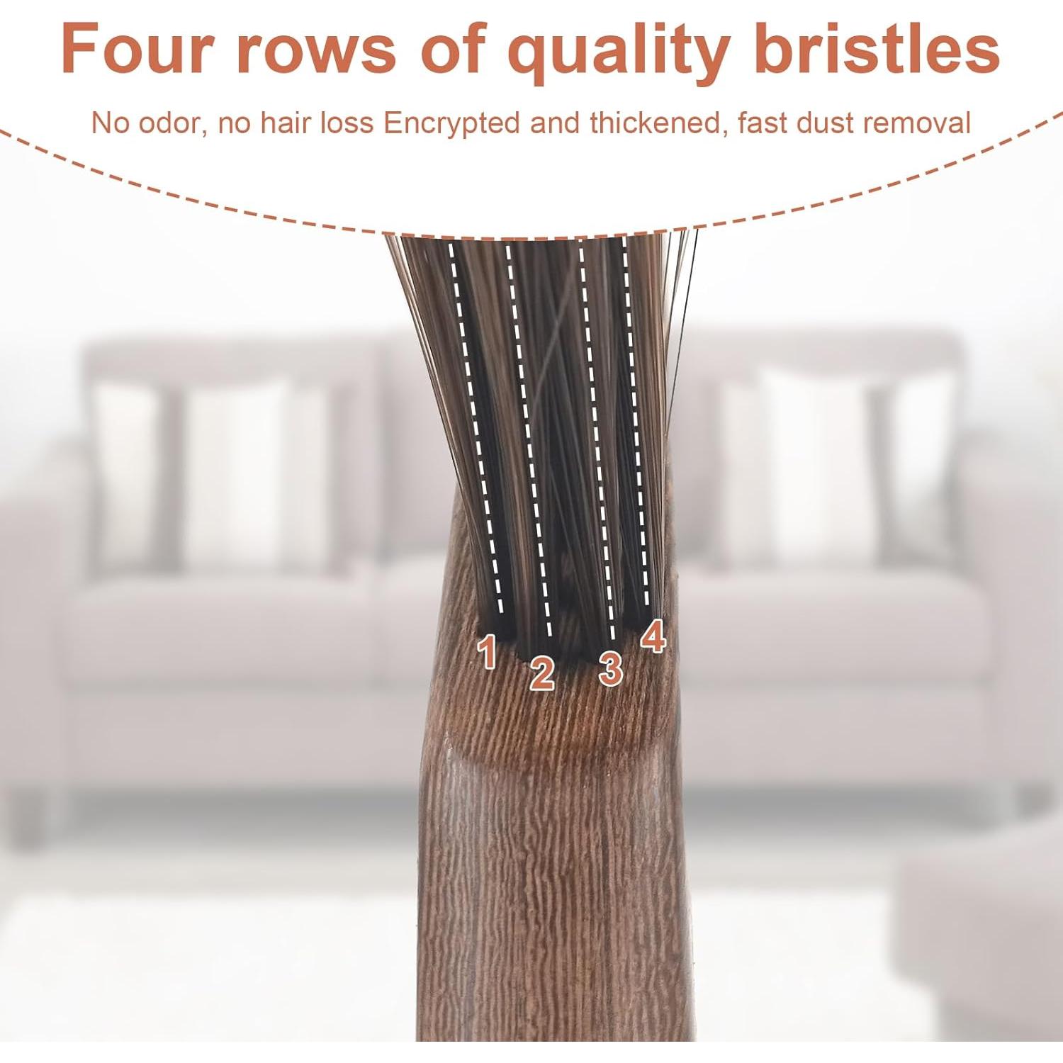 Cepillo de Polvo PENGJINYU con Mango Curvado de Madera