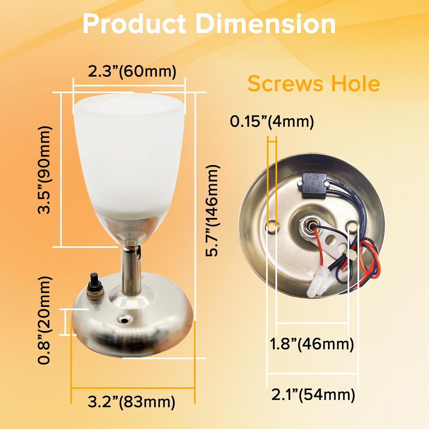 Luz de lectura LED Dream Lighting 12V 3W 3000K para RV y barco