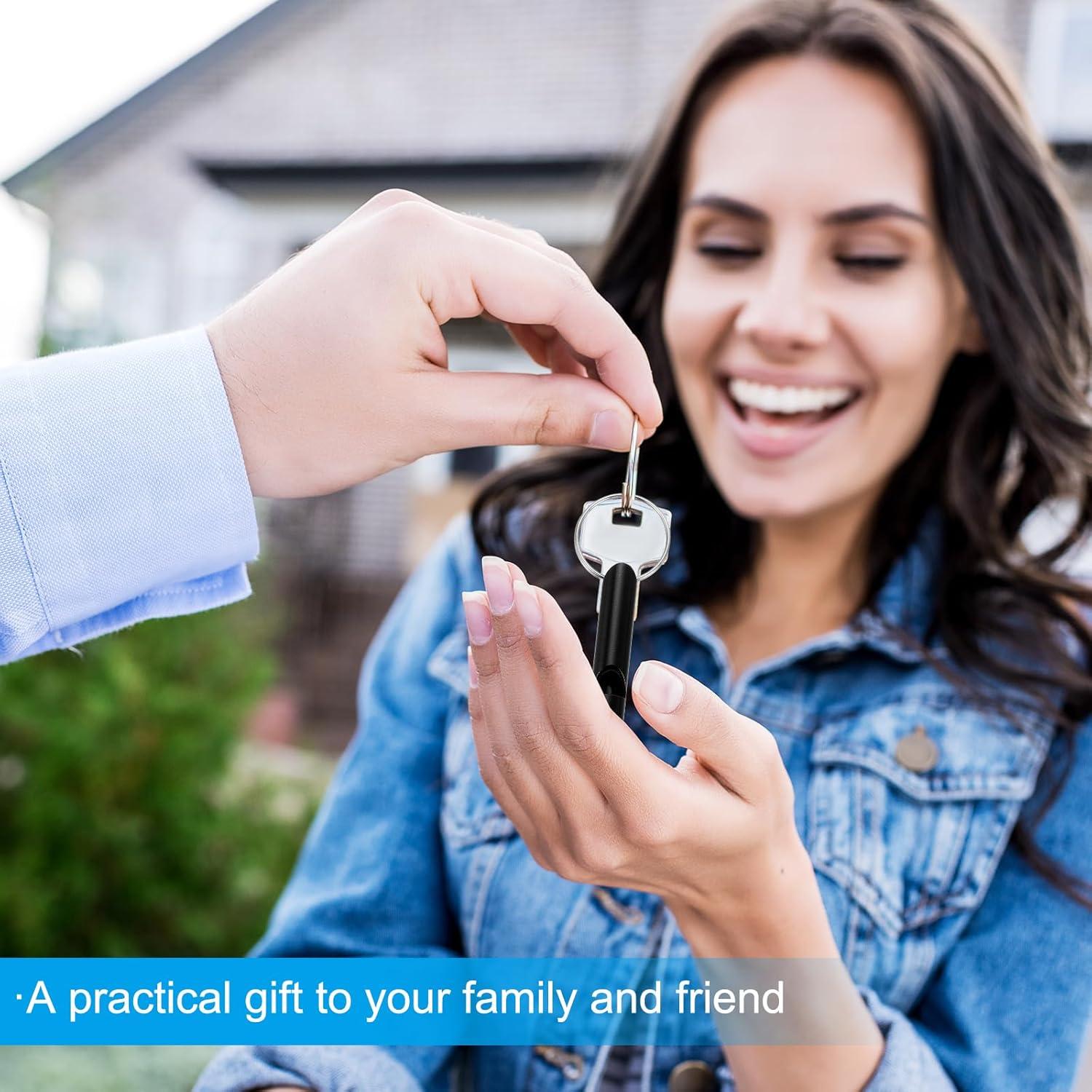 Silbato de Emergencia PATIKIL de Aluminio Negro - 12 Piezas