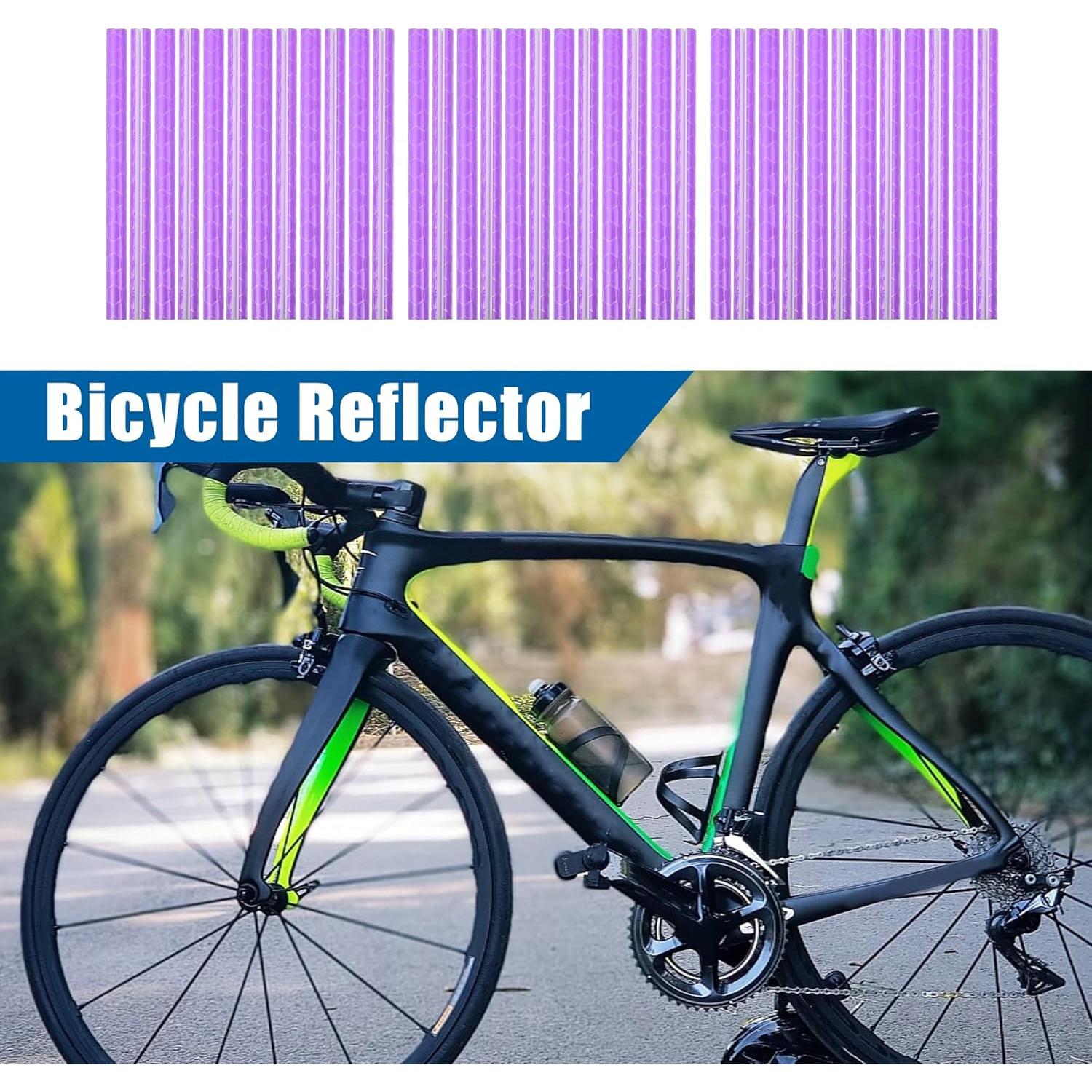 Reflectores de Bicicleta X AUTOHAUX 36 Pcs ABS Púrpura
