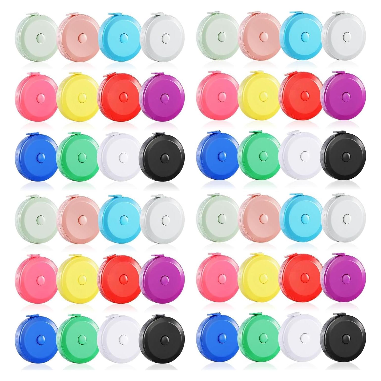 Cinta Métrica Retráctil E ELAINFIA 150 cm Doble Escala 12 Colores