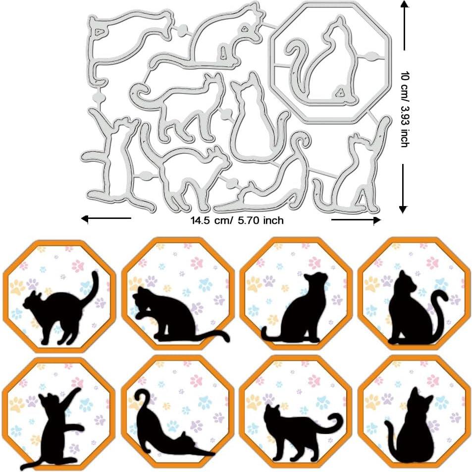 Troqueles de Corte BENECREAT para Gatos - 9 Formas de Metal