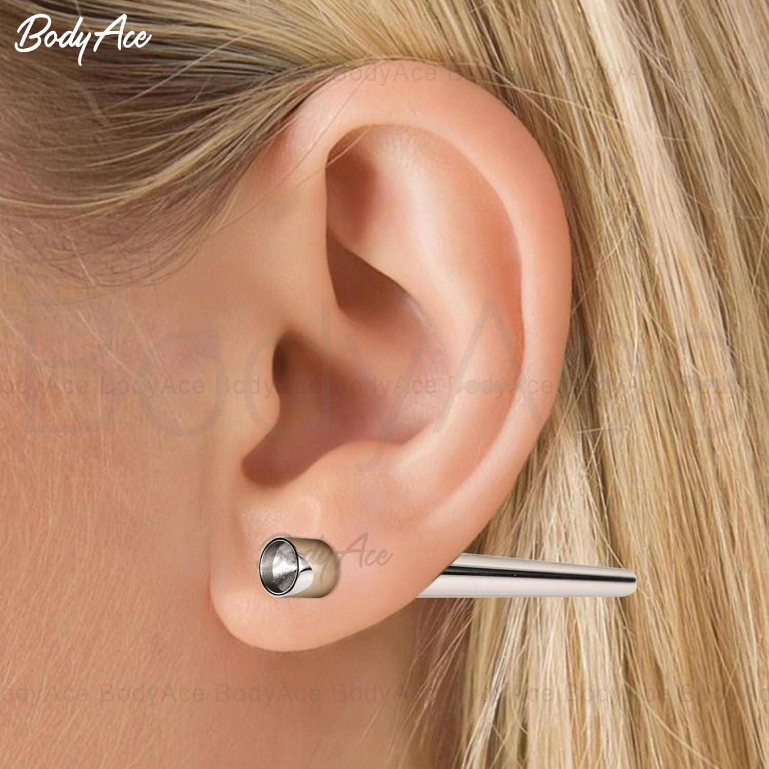 Taper BodyAce 1pc Acero Inoxidable 1.4mm a 11mm