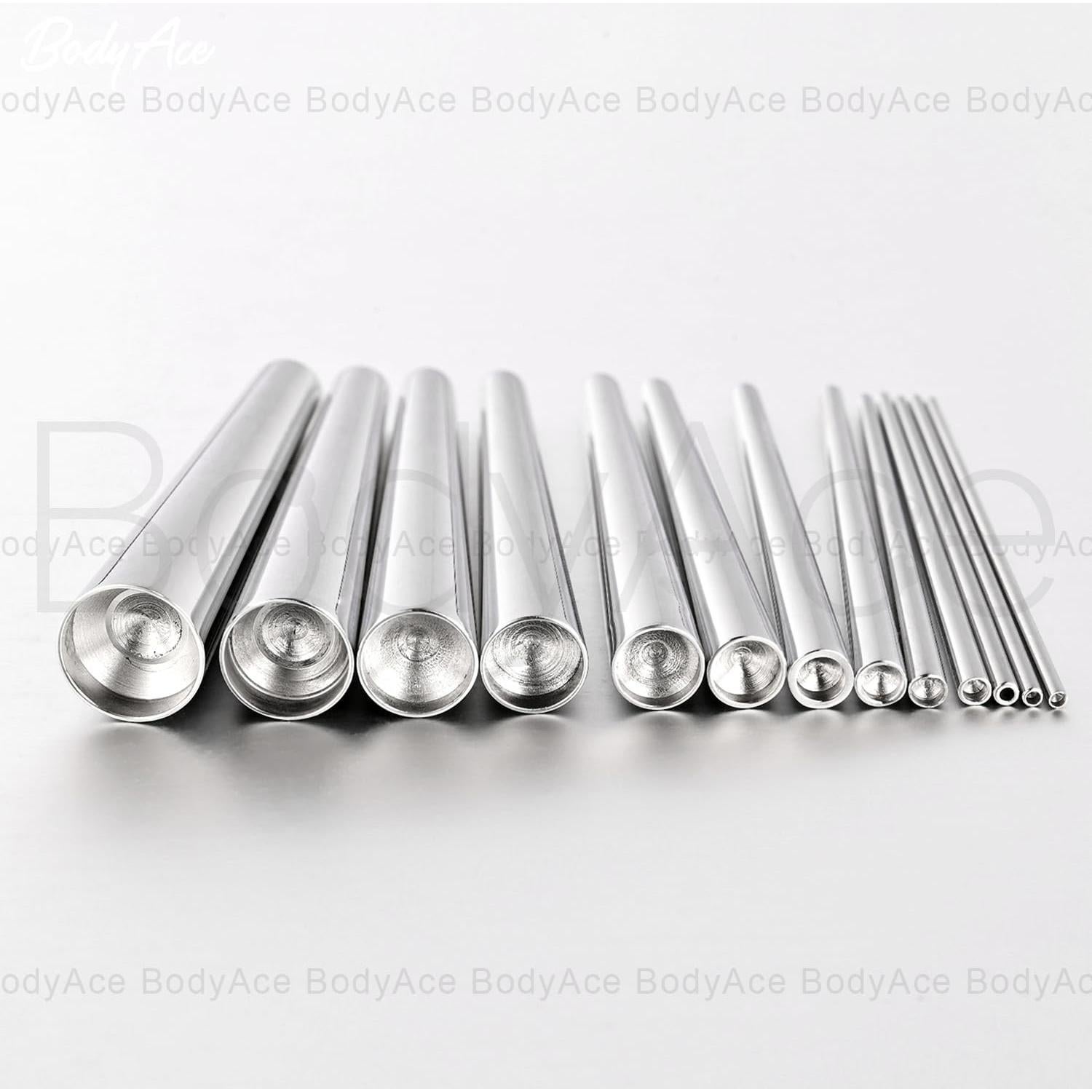 Taper BodyAce 1pc Acero Inoxidable 1.4mm a 11mm