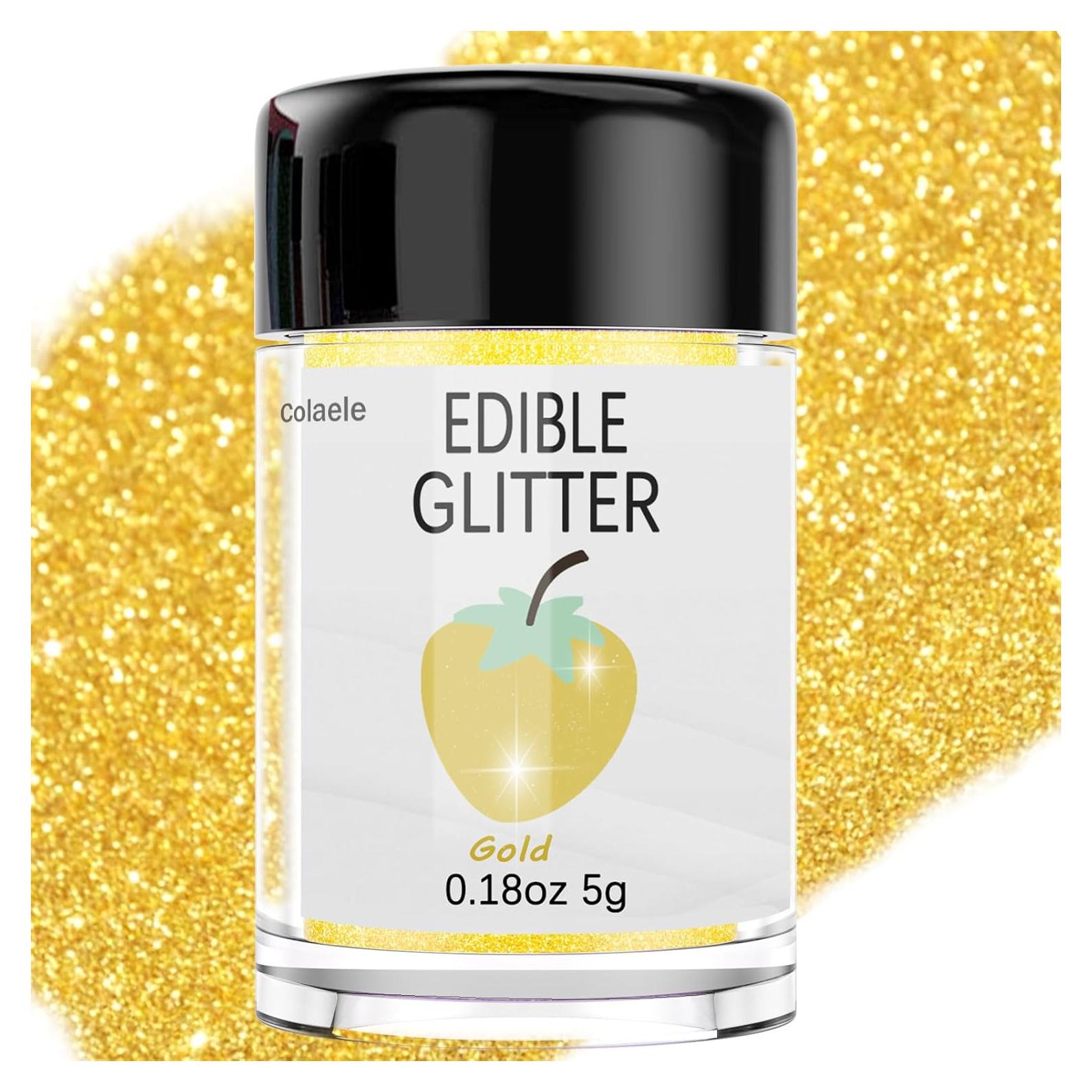 Polvo Brillante Comestible Dorado Colaele 5g Decoración Pasteles