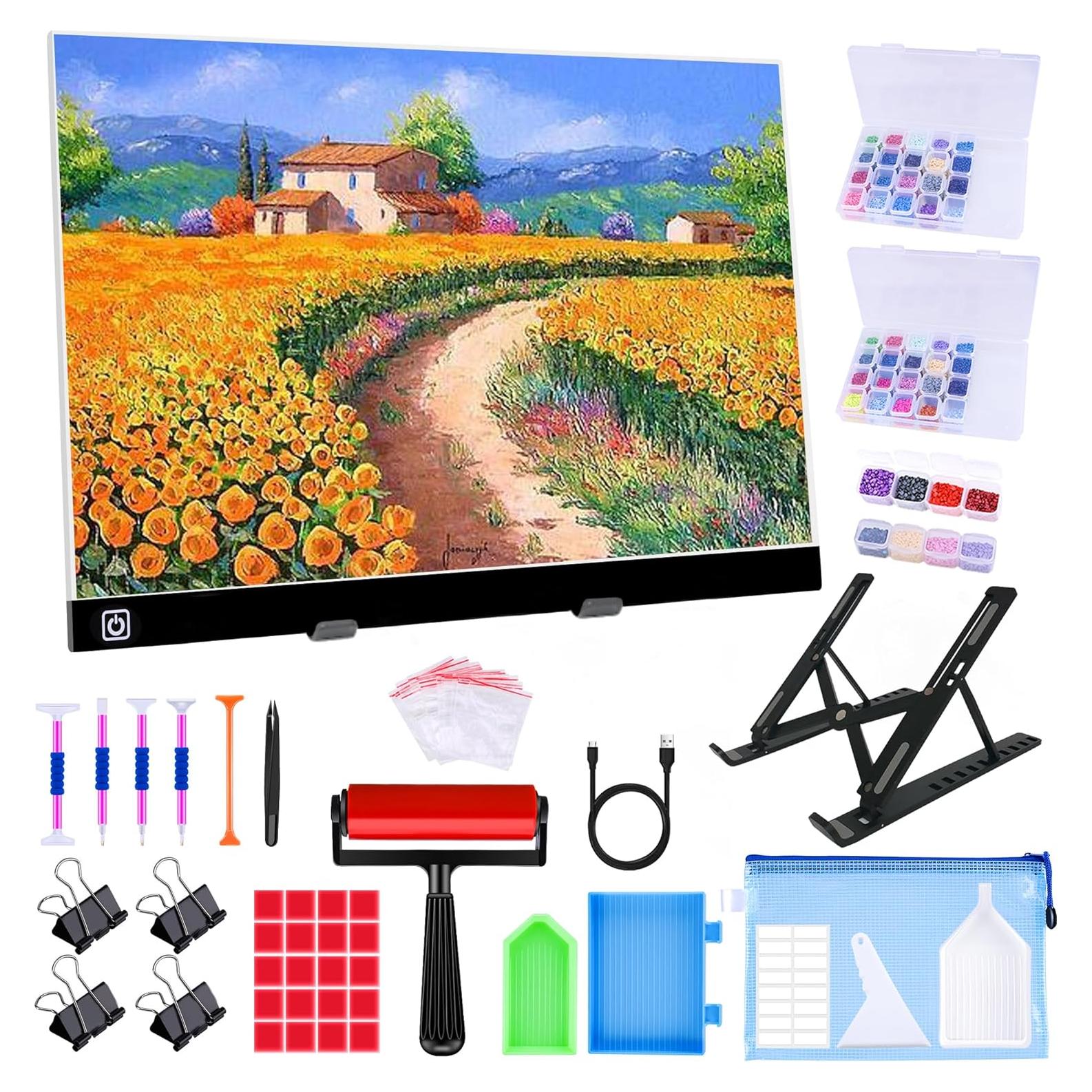 Pad de Luz LED A3 Ratukall para Pintura de Diamantes