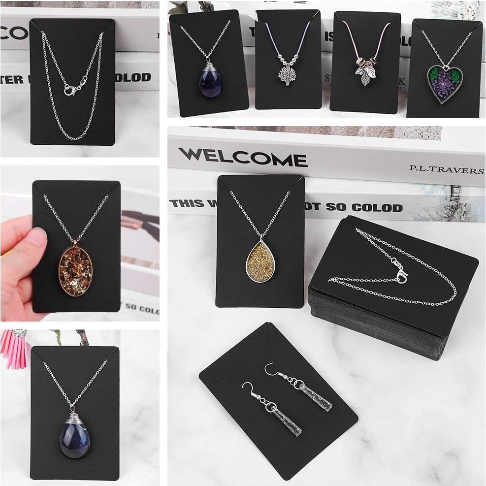 Set de Tarjetas para Pendientes Anezus - 100 Tarjetas + 100 Bolsas + 200 Respaldos