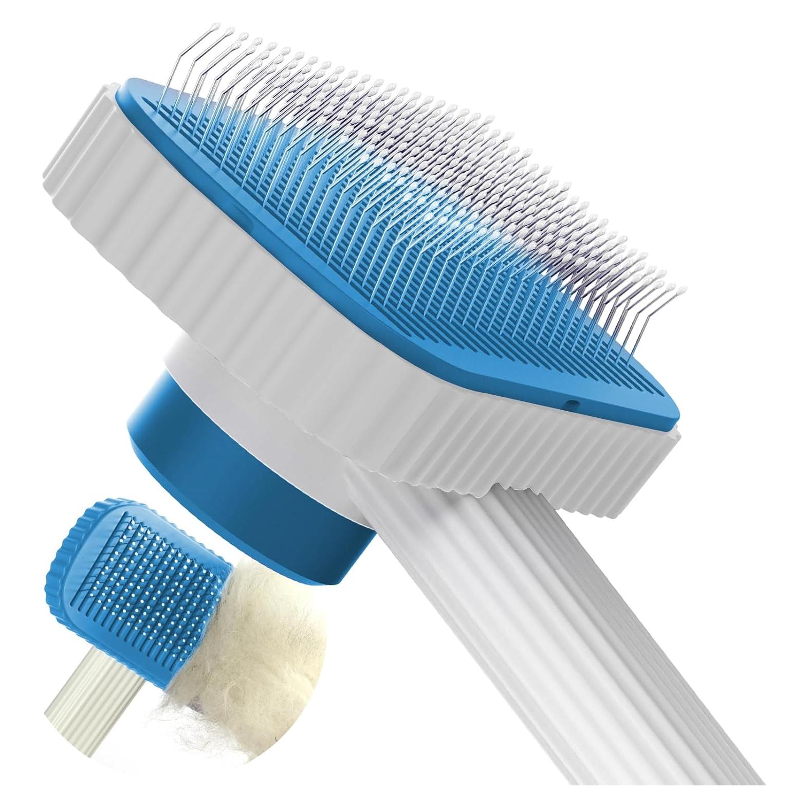 Cepillo para Gatos Garstor Azul - Pelo Largo y Corto, Antienredos