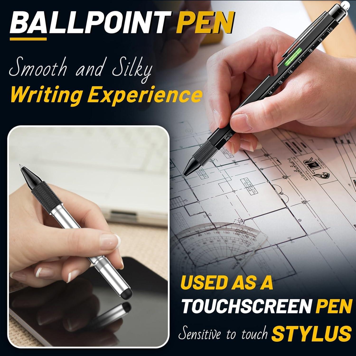 Bolígrafo Multi-Herramienta NADRQQE 9 en 1 Negro