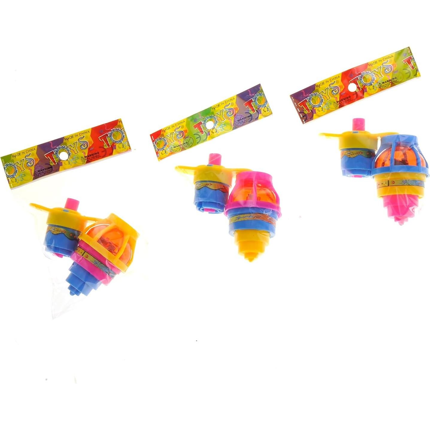 Trompos Giratorios LED PowerTRC - Paquete de 12 para Niños